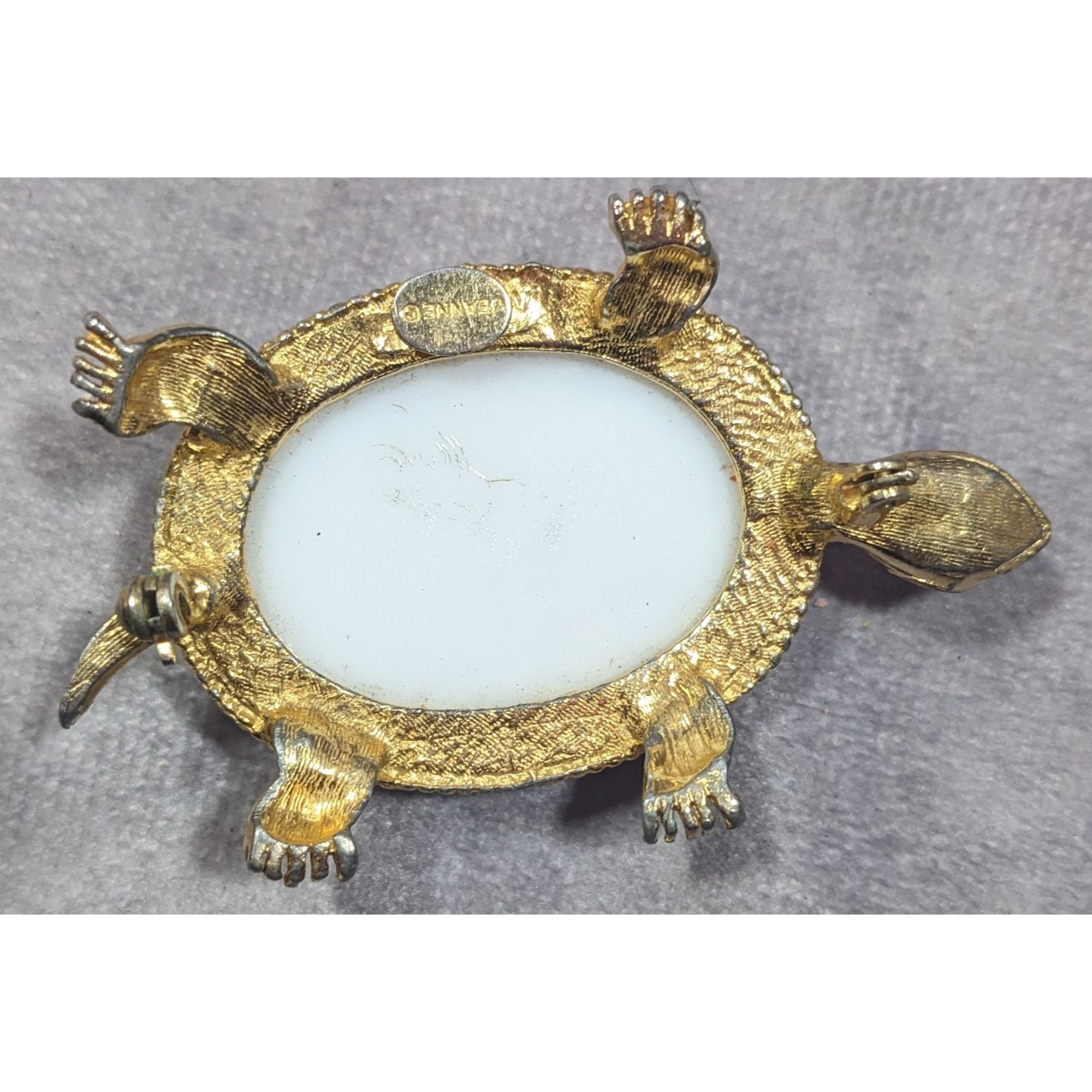 Other Vintage Jeanine Pink Orange And Gold Turtle Brooch (Broken) Size ONE SIZE - 11 Thumbnail