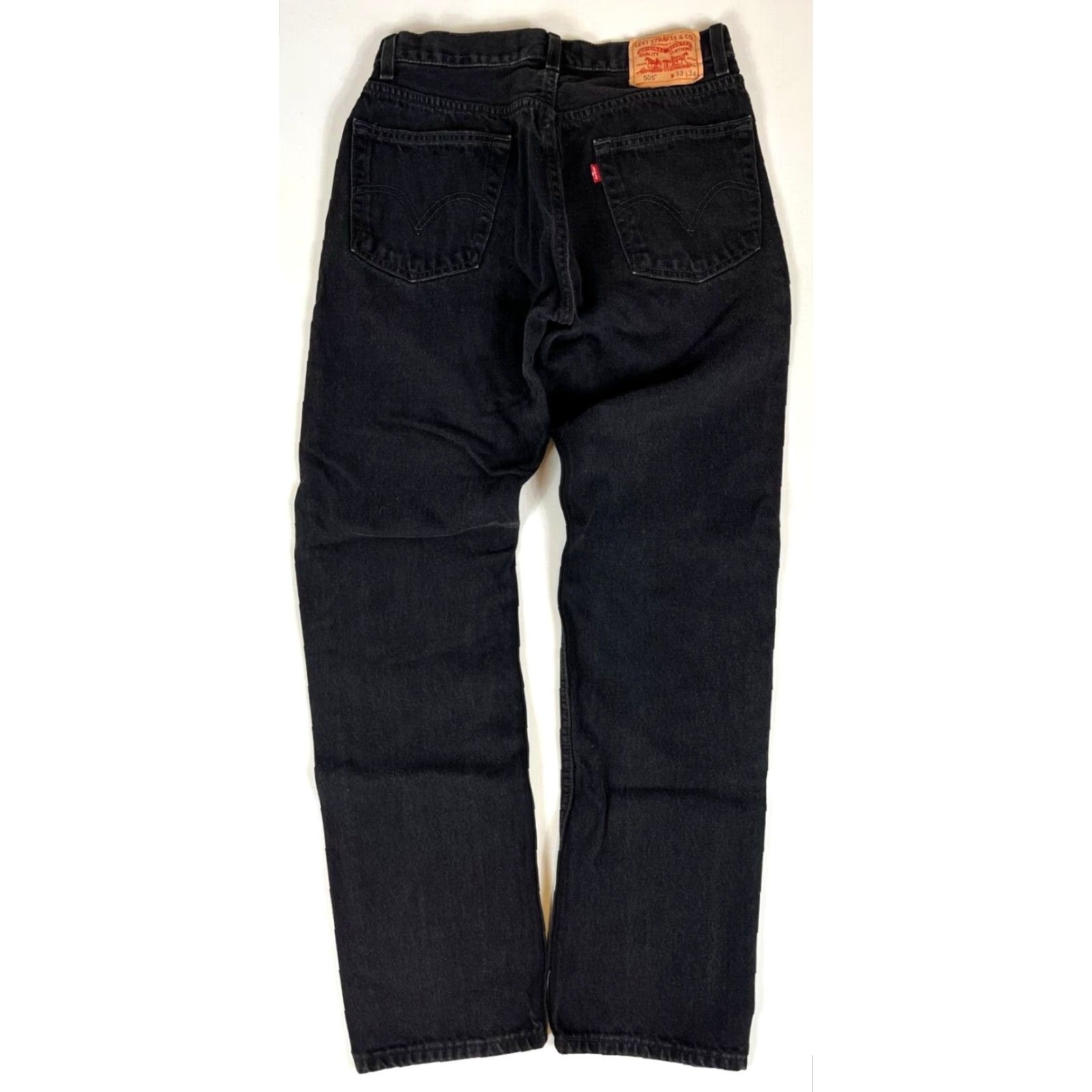 Levi's Levi's 505 Jeans Vintage Regular Fit Straight Black Sz 33x34 Mens Size US 30 / EU 46 - 2 Thumbnail