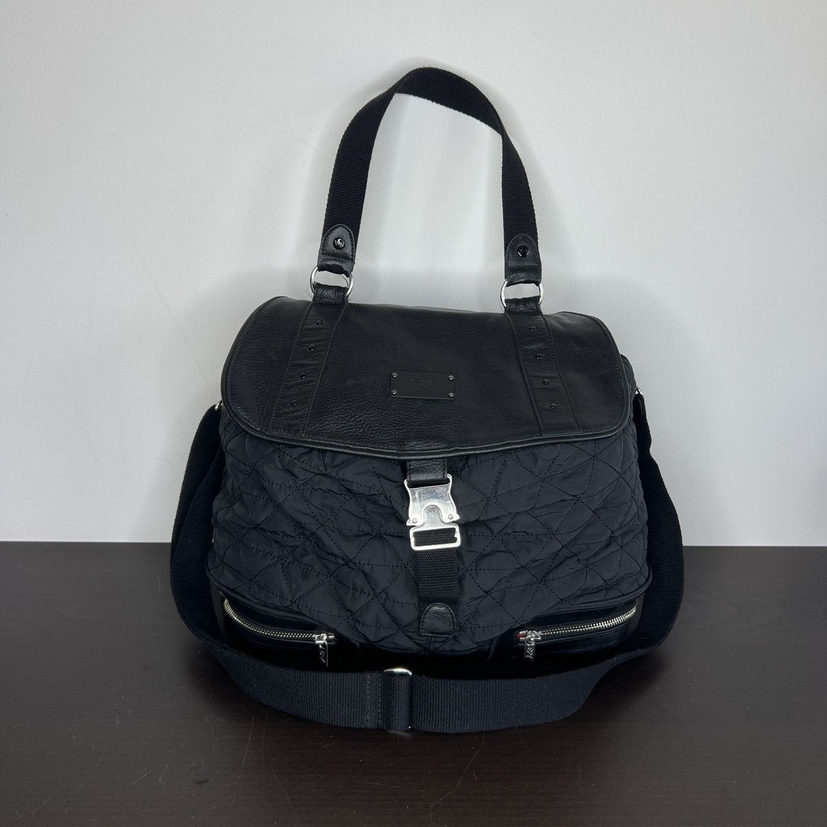Yohji Yamamoto Yohji Yamamoto Y-3 Sample Shoulder Bag JPN LTD Leather Nylon Size ONE SIZE - 1 Thumbnail