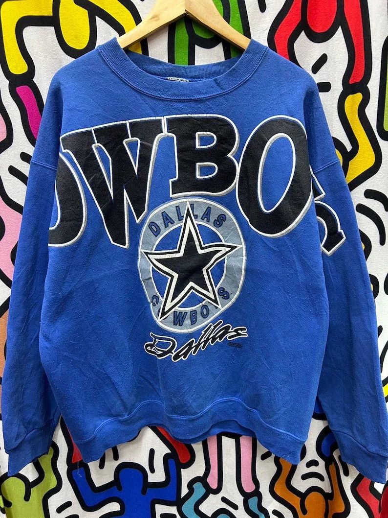NFL VTG 1996 Dallas Cowboys Sweater size XL Size US XL / EU 56 / 4 - 1 Thumbnail