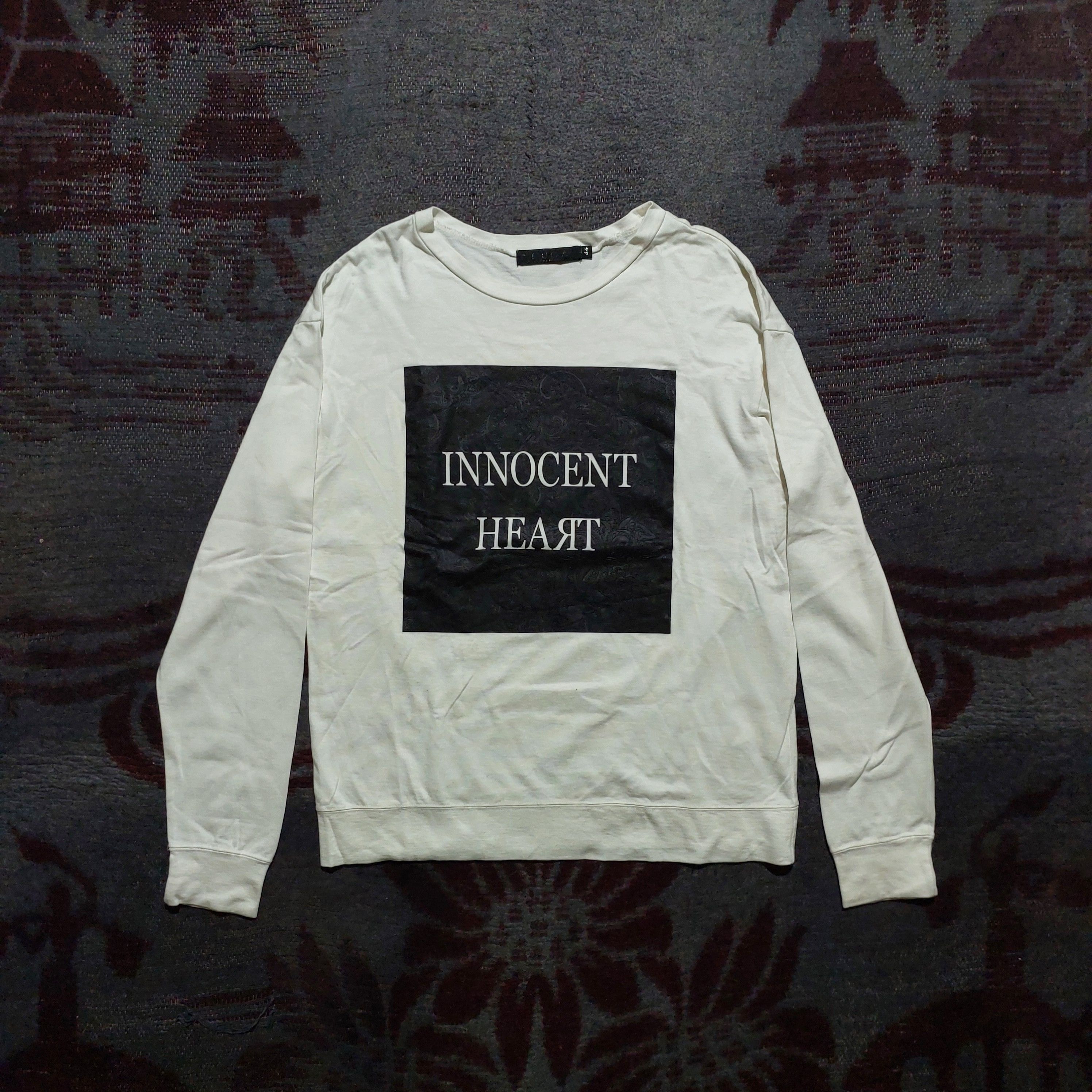 GOSTAR DE FUGA FUGA crewneck "INNOCENT HEART" white sweater Size US L / EU 52-54 / 3 - 1 Thumbnail