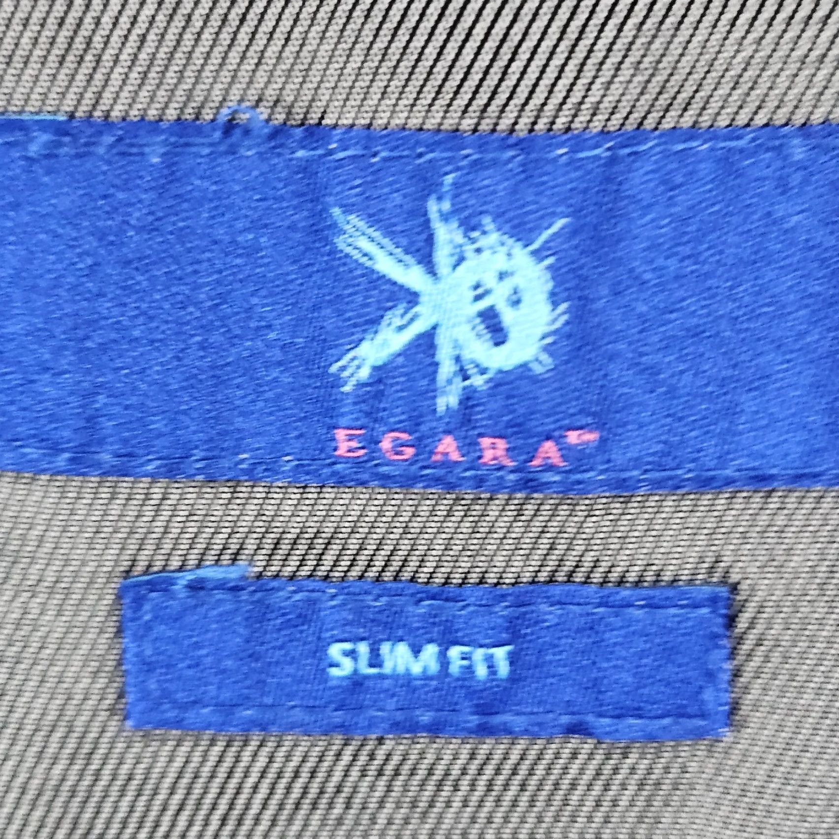 Egara Egara Grey 100% Wool Full Suit Set 2 Piece Peak 2 Button Slim Fit Blazer 44L/38 Size 44R - 3 Thumbnail