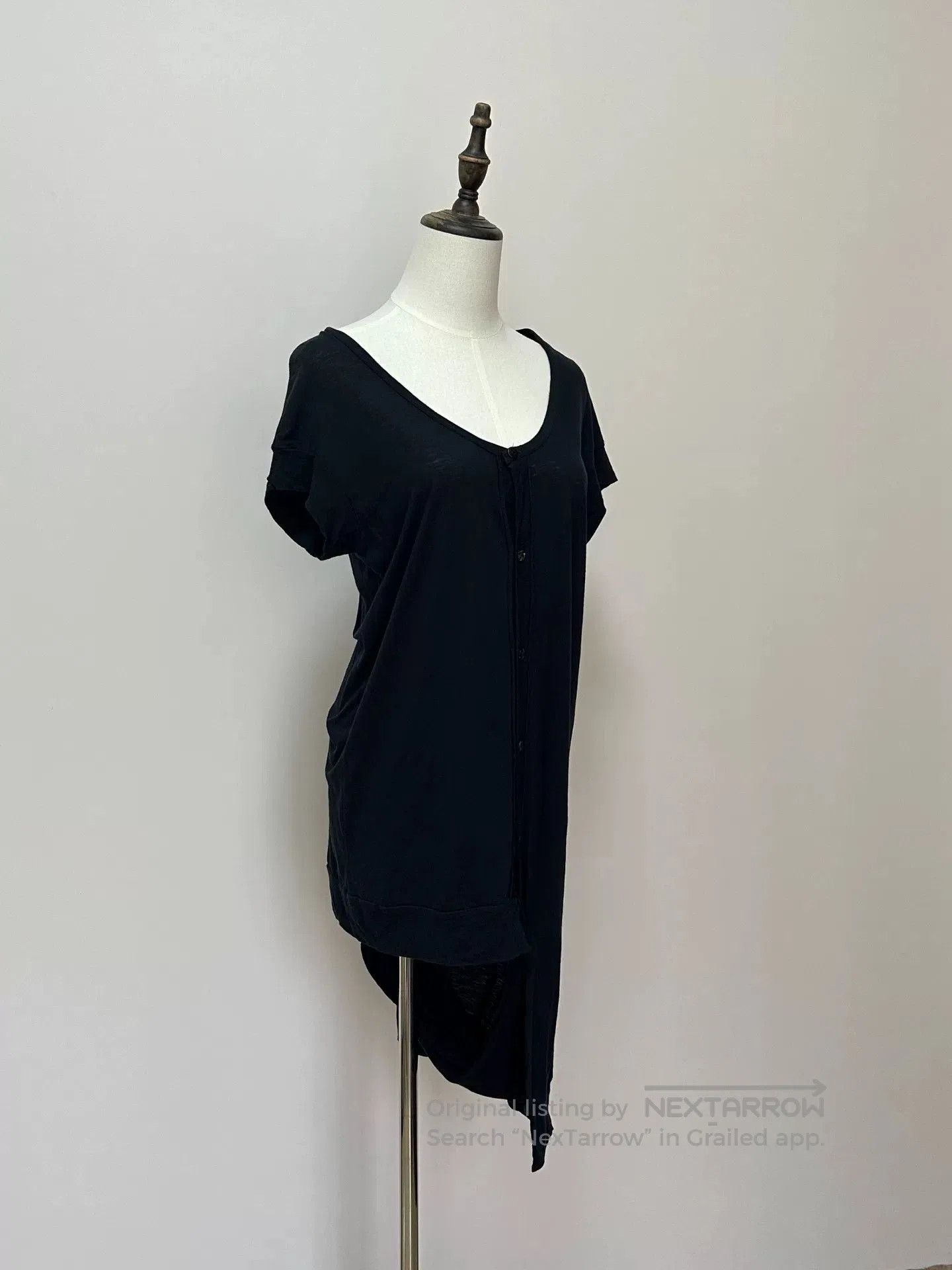 Yohji Yamamoto Yohji Yamamoto Y's Blue Irregular Hem Cardigan. Size M / US 6-8 / IT 42-44 - 3 Thumbnail