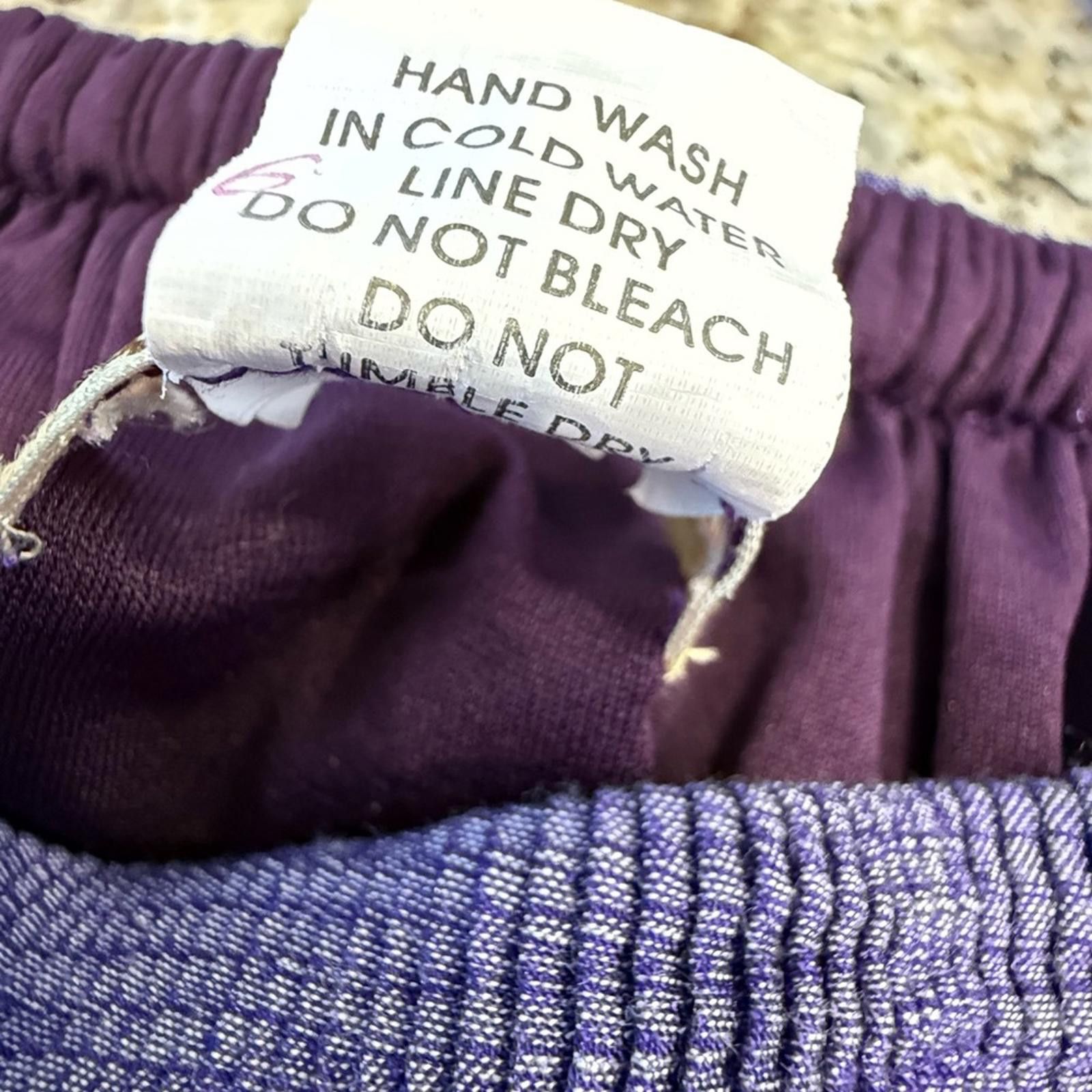 Other MOA purple embroidered floral pleated midi dress SZ 6 Size M / US 6-8 / IT 42-44 - 7 Thumbnail