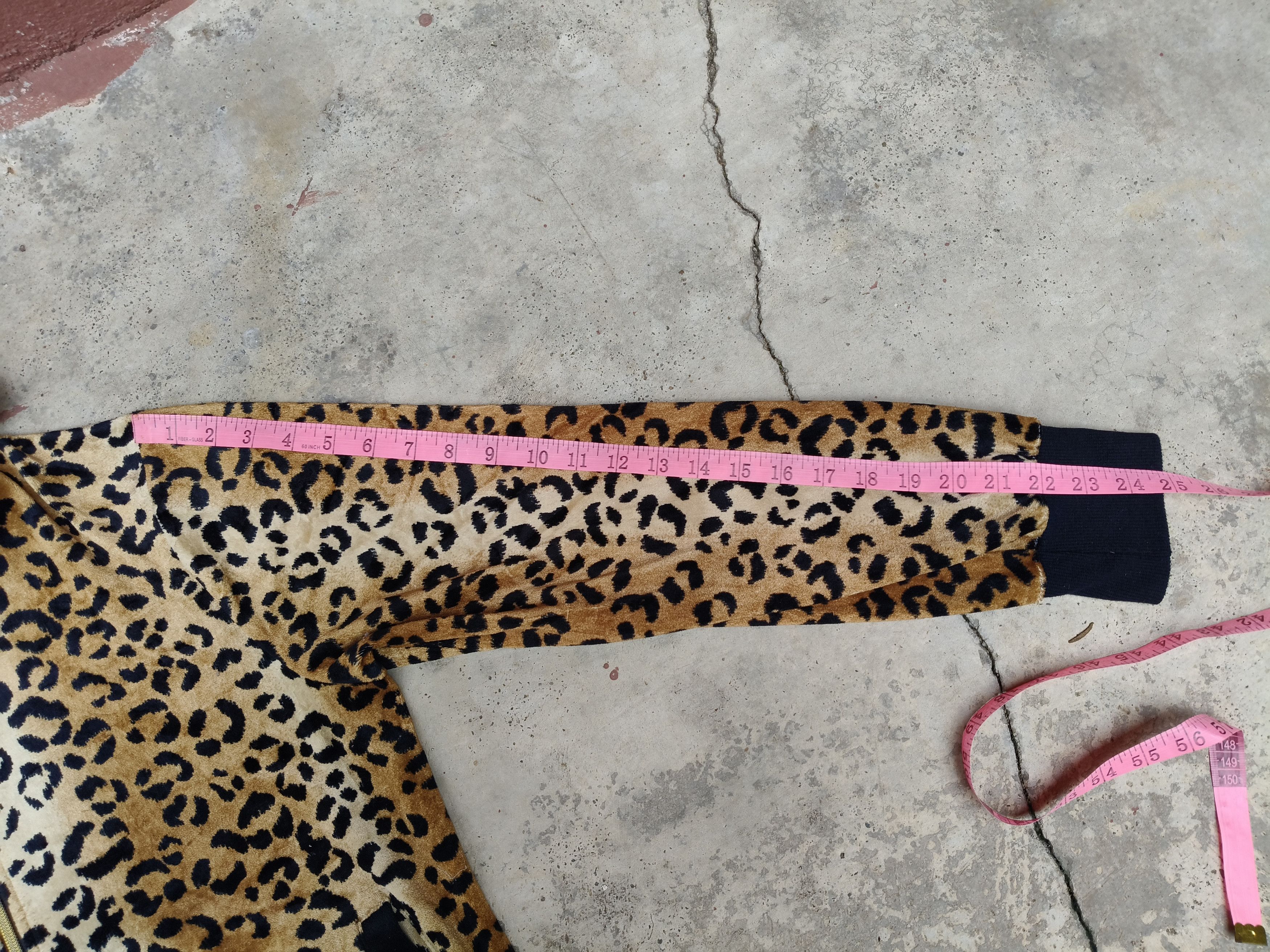 Japanese Brand Flash Blue Zipper Full Leopard Design Size L / US 10 / IT 46 - 15 Thumbnail