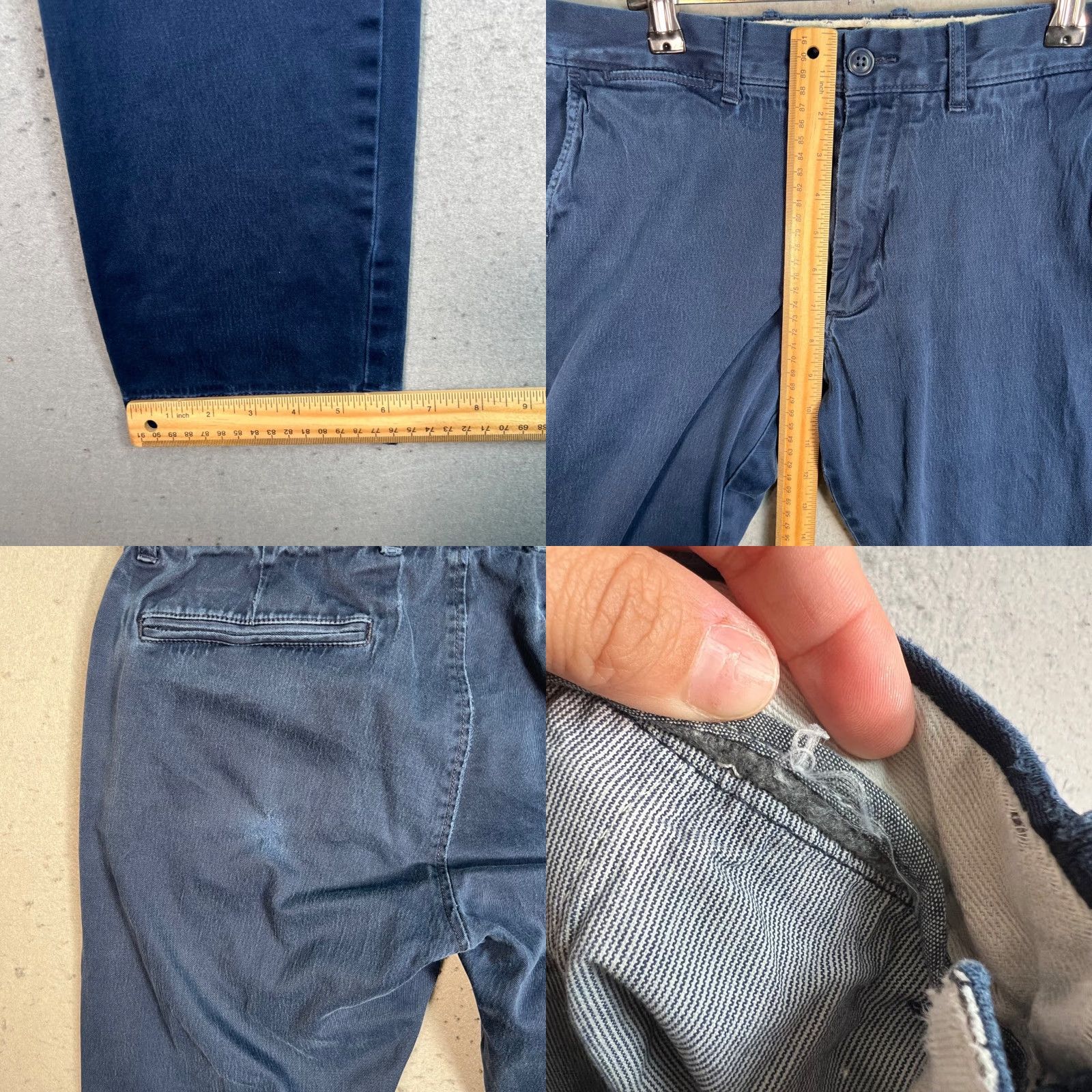 J.Crew J.Crew 484 Mens Navy Blue Stretch Pants Tapered Leg Size 30 x 30 Size US 30 / EU 46 - 8 Thumbnail