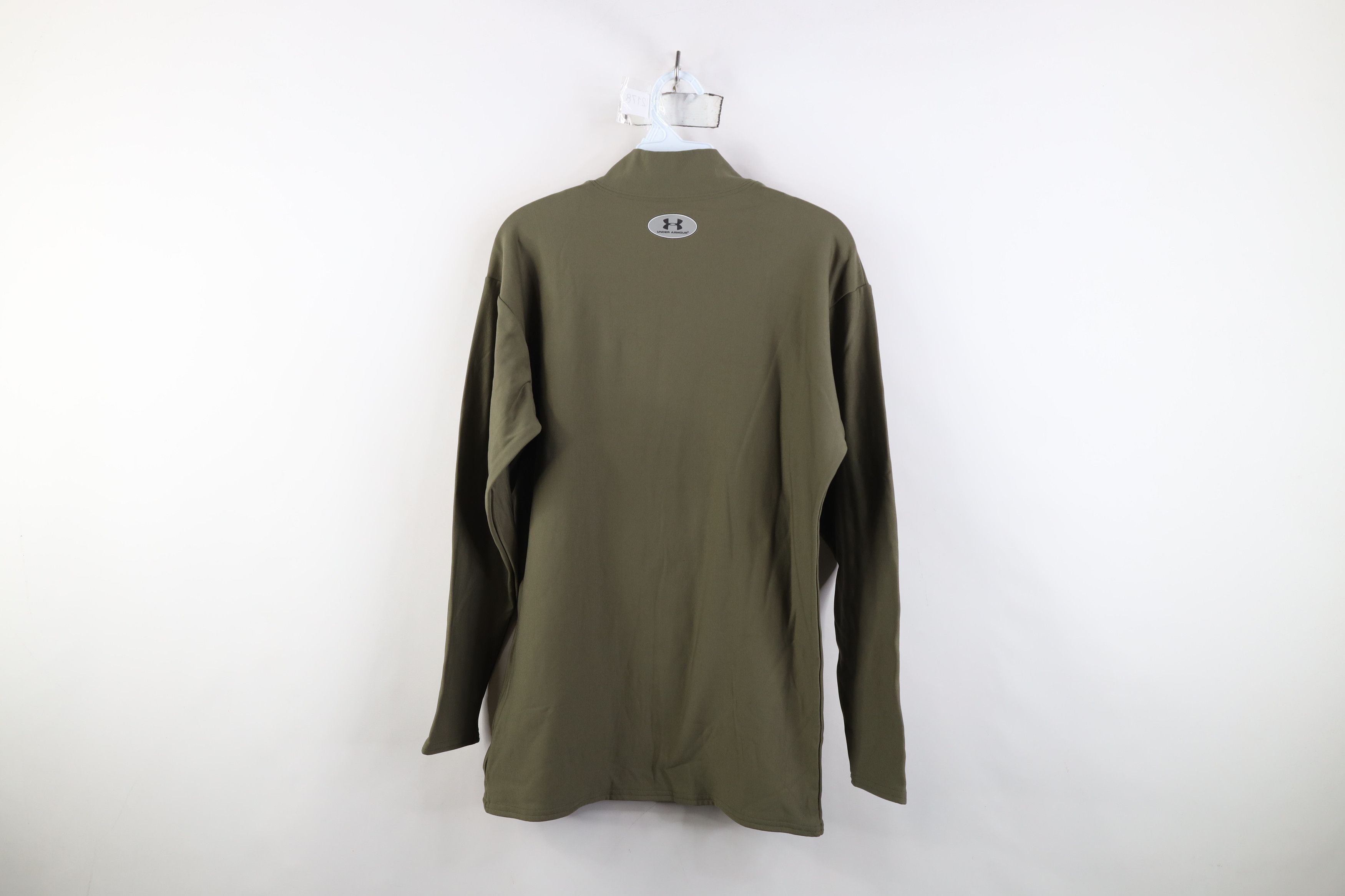 Under Armour Vintage Under Armour Compression Mock Neck T-Shirt Green Size US XL / EU 56 / 4 - 11 Thumbnail