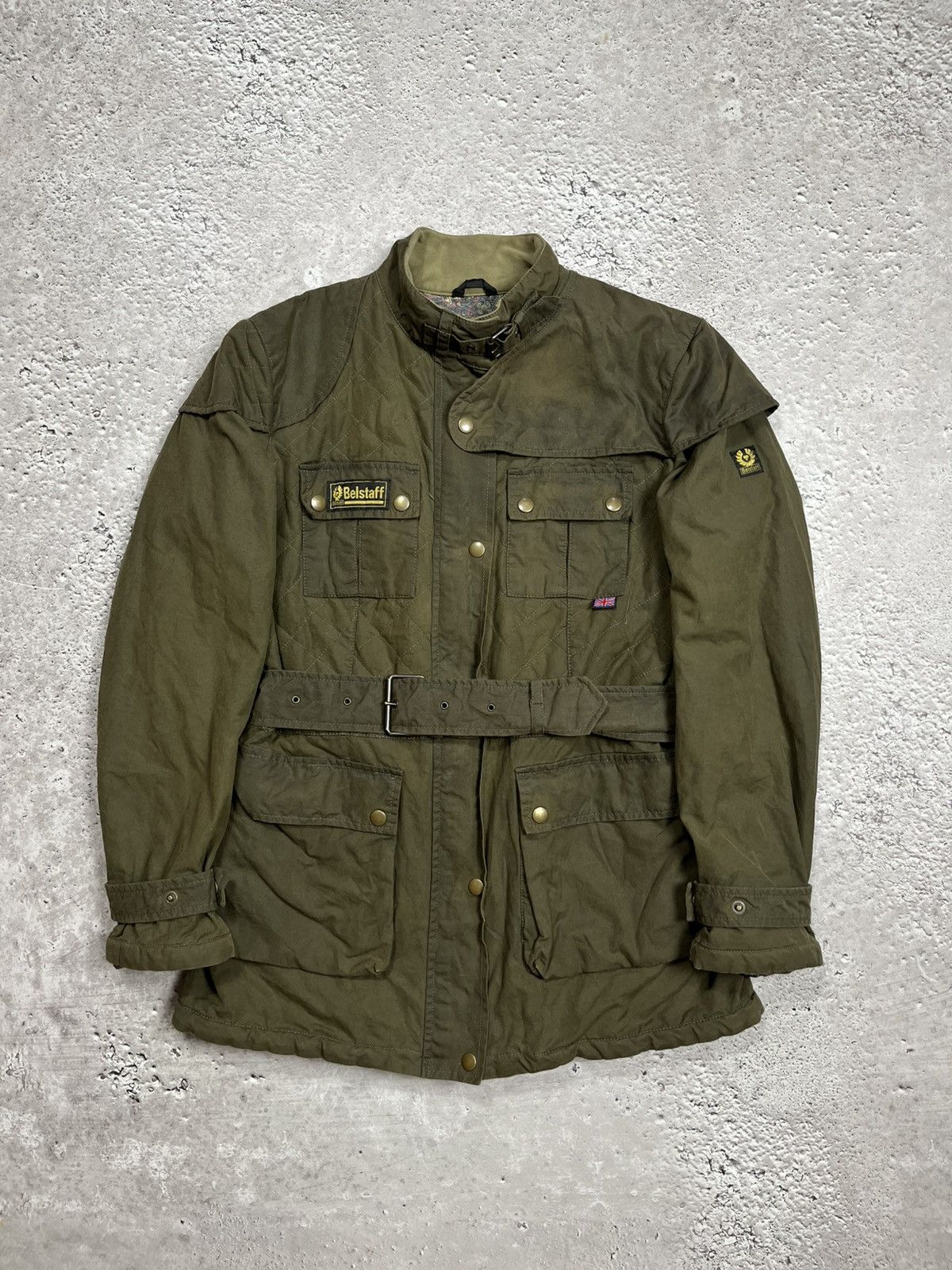 Belstaff Belstaff Gold Label Waxed Cotton Biker Jacket Olive 48 Size US M / EU 48-50 / 2 - 3 Thumbnail