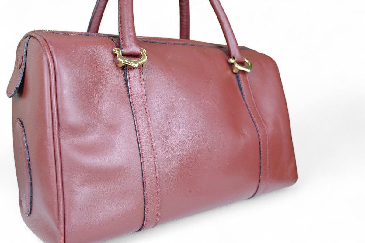 Cartier Vintage CARTIER 1980s Boston Bag Leather Bordeaux Size ONE SIZE - 3 Thumbnail