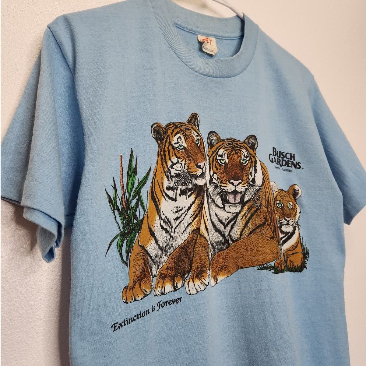 Vintage Vintage Busch Gardens Extinction Tigers Single Stitch Nature Size M / US 6-8 / IT 42-44 - 3 Thumbnail