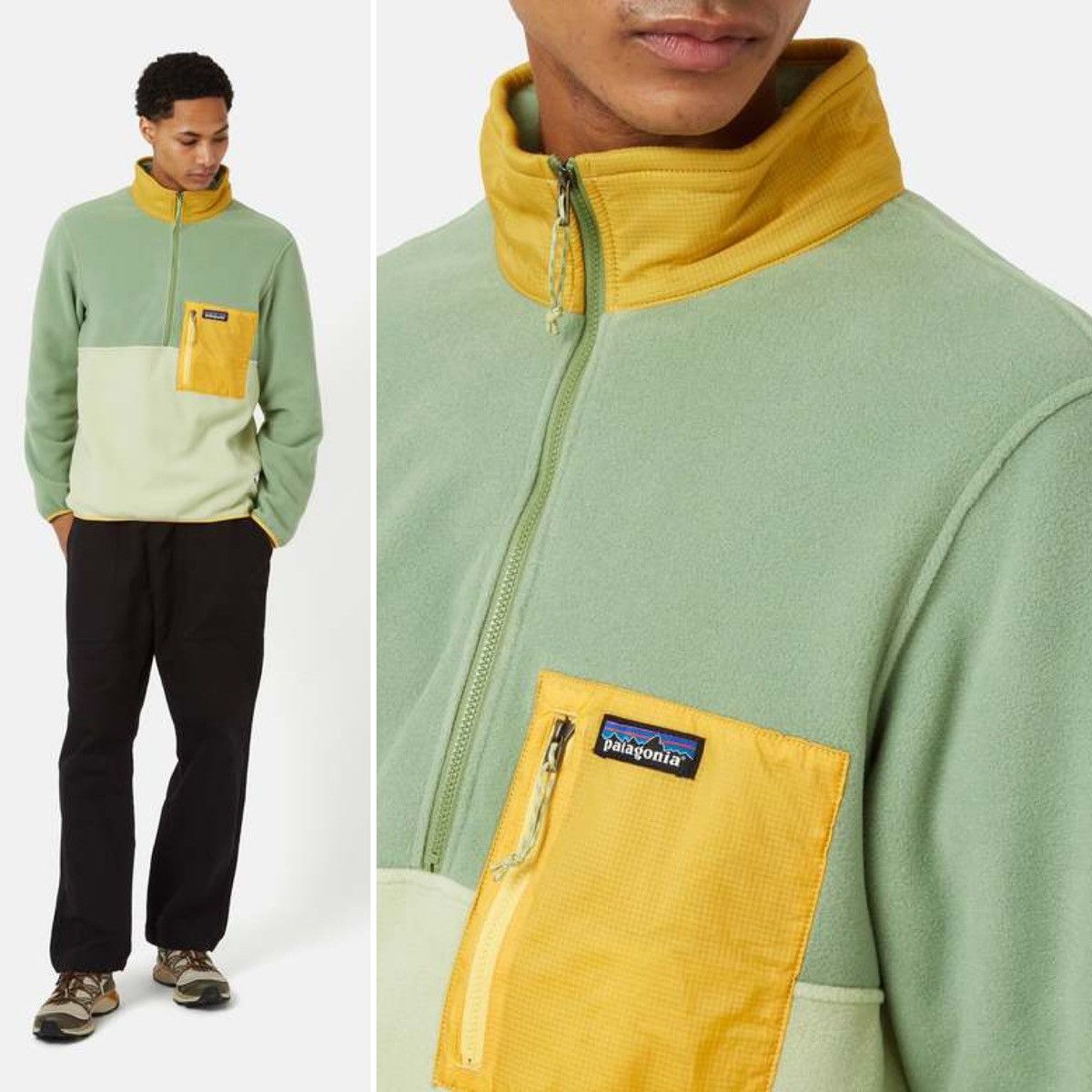 Patagonia Patagonia Microdini Fleece 1/2 Zip in Salvia Green Size US M / EU 48-50 / 2 - 4 Thumbnail