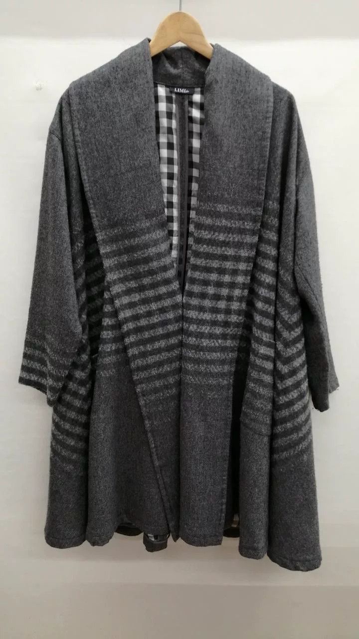 Limi Feu LIMI feu Quilted Checkered Coat Size L / US 10 / IT 46 - 1 Thumbnail