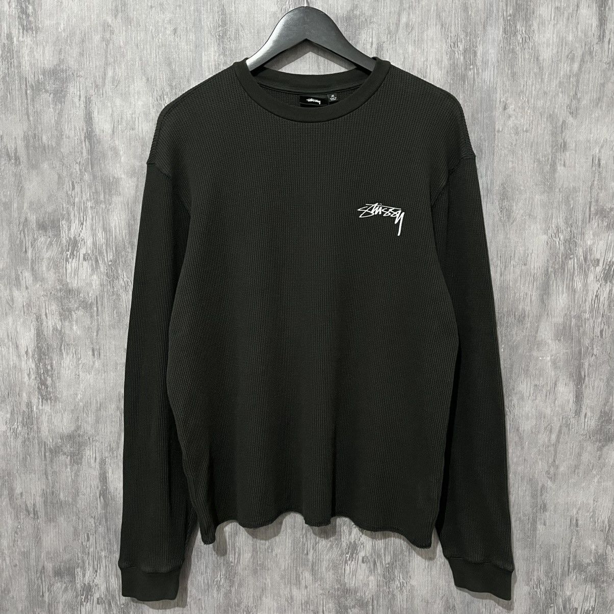 Stussy Stussy Basic stock Raglan thermal FW24 washed black Medium