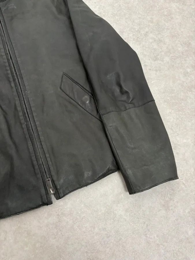 Emporio Armani AW2006 Emporio Armani Biker Eroded Leather Jacket Size US S / EU 44-46 / 1 - 8 Thumbnail