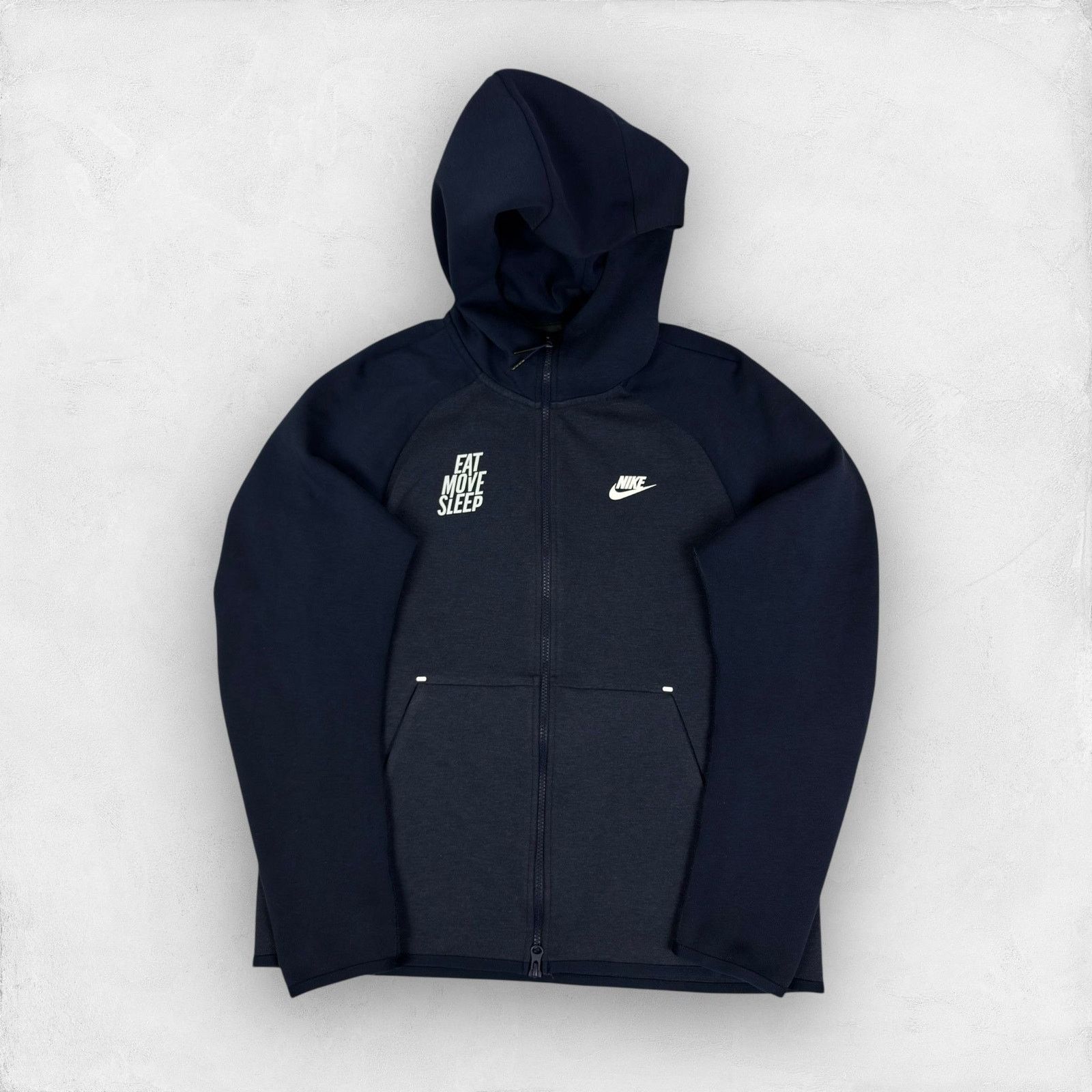 Nike Tech Fleece Men navy Full Zip Hoodie Medium
