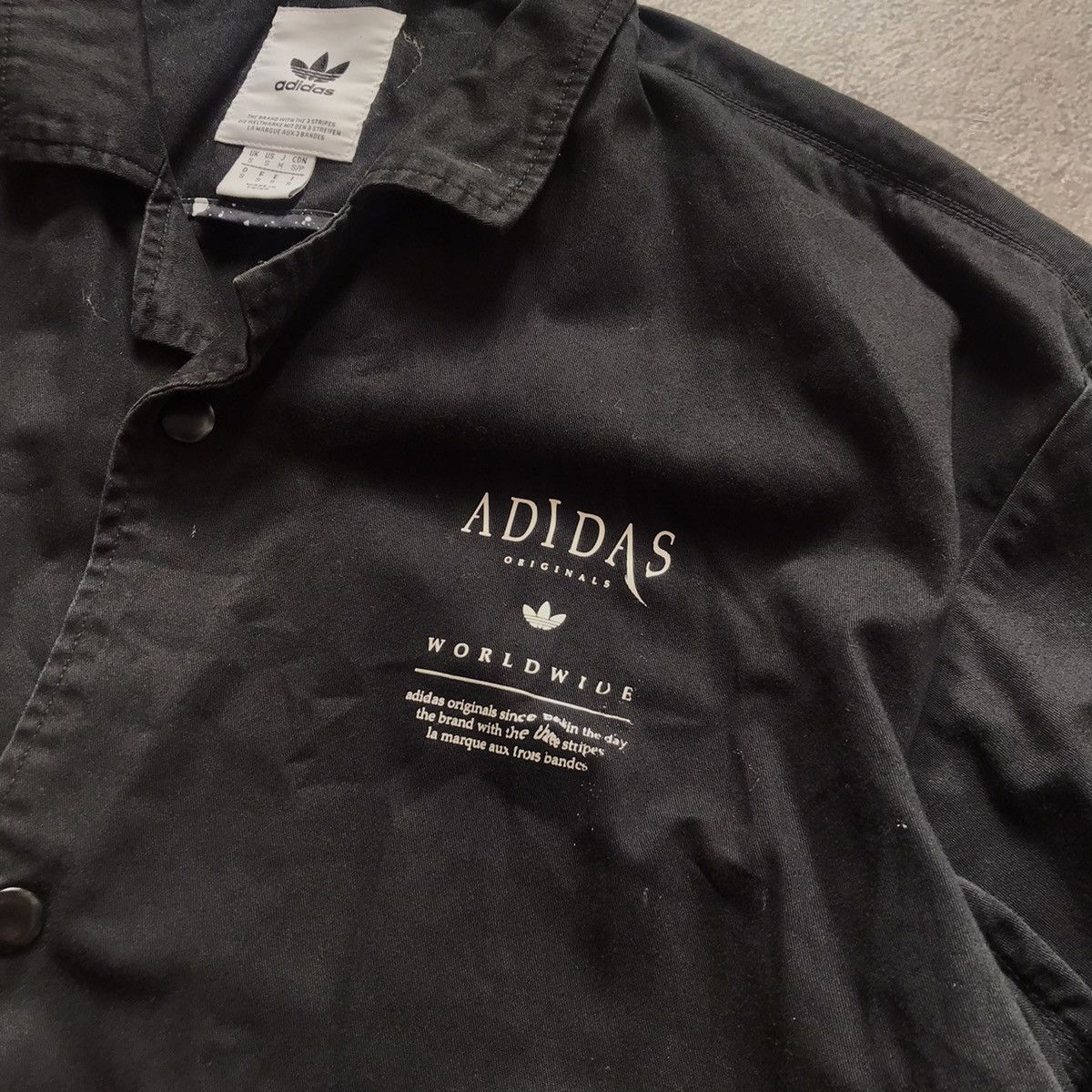 Vintage Vintage Adidas Graphic Longline Coat Streetwear Y2K Slim S Size US S / EU 44-46 / 1 - 6 Thumbnail