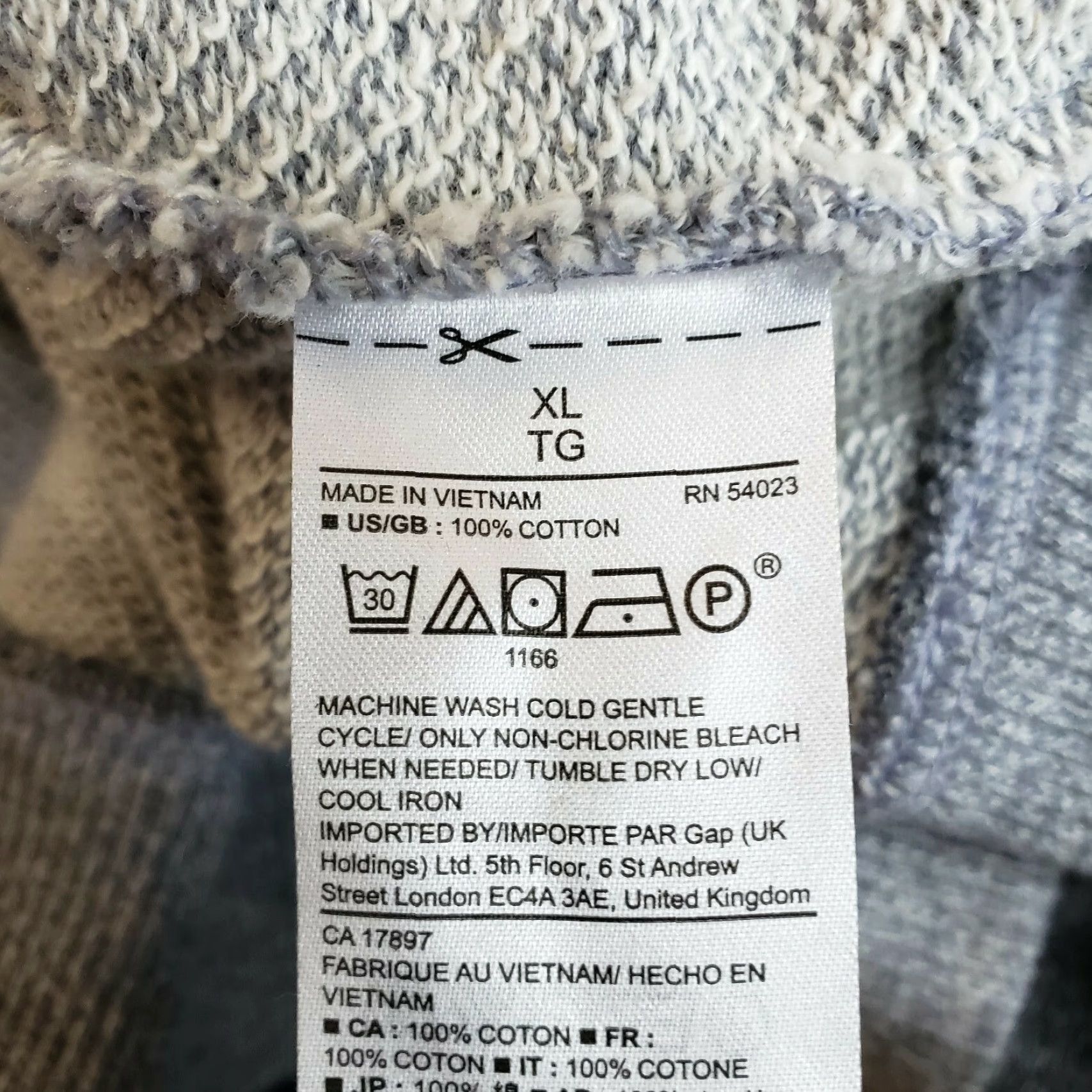 Gap Gap Sweatshirt Womens XL Gray Long Sleeve Cotton Pullover Size XL / US 12-14 / IT 48-50 - 6 Thumbnail
