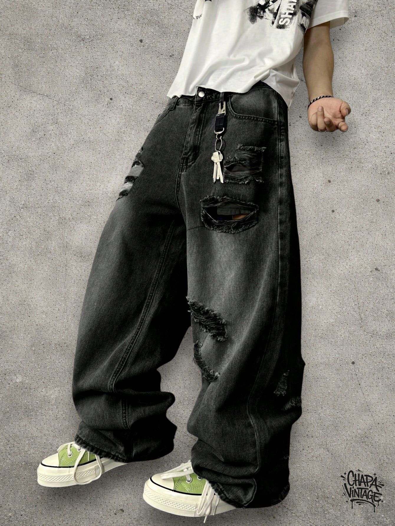 Japanese Brand Distressed washed jeans Size US 32 / EU 48 - 1 Thumbnail