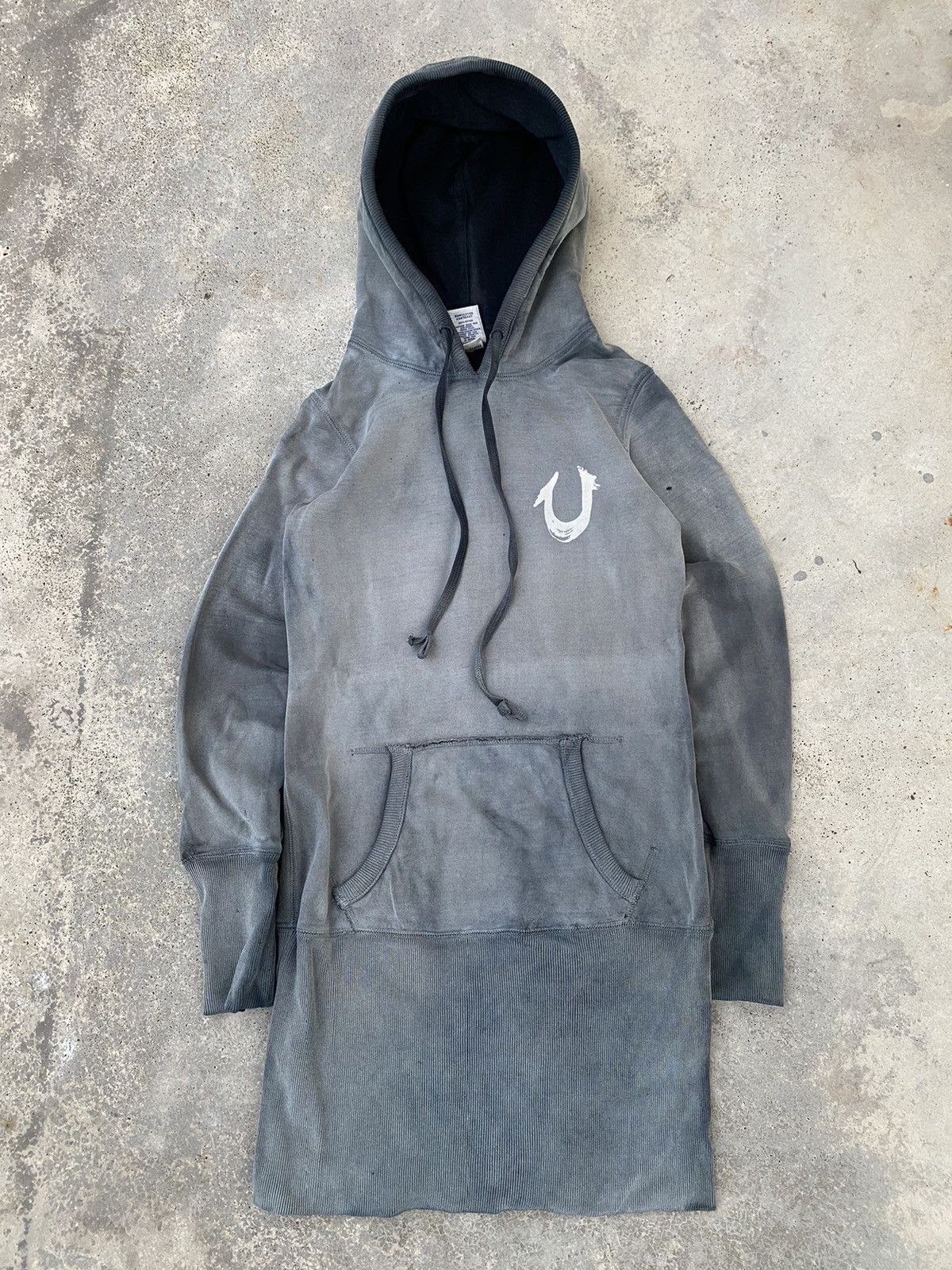 True Religion Distressed Sun Faded True Religion Punk Grunge Hoodie Size US XS / EU 42 / 0 - 1 Thumbnail