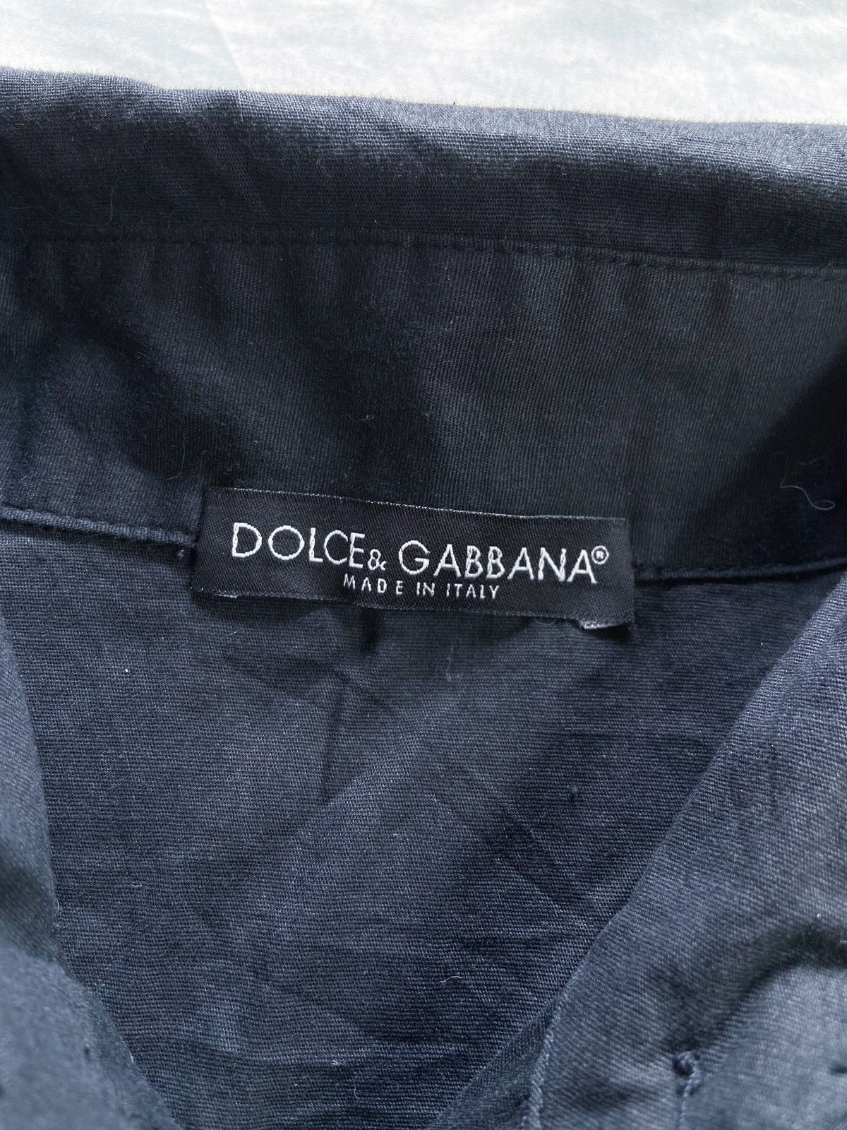 Dolce & Gabbana DOLCE & GABBANA ARCHIVE DOUBLE BUTTONS BLACK SHIRT Size M / US 6-8 / IT 42-44 - 10 Thumbnail