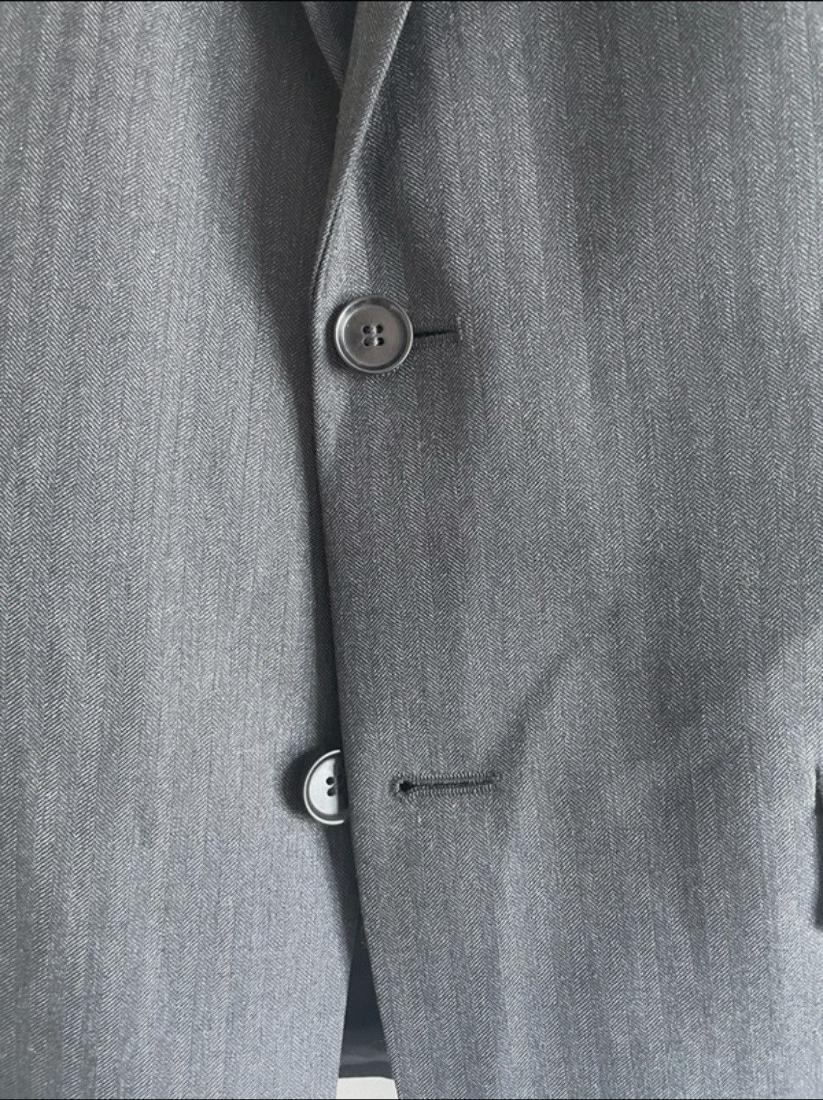 The Kooples The Kooples Grey Herringbone Wool Blazer EU 46 / Slim S Size 36R - 3 Thumbnail