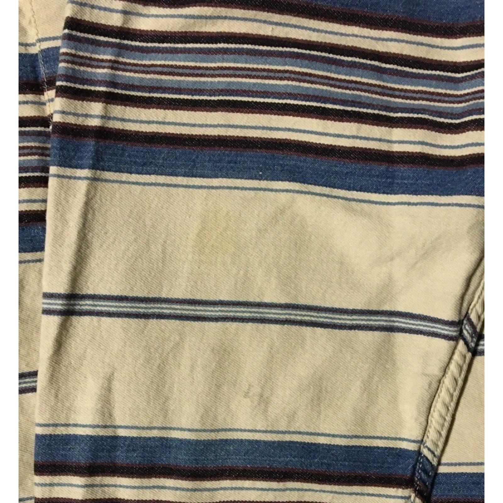 Gotcha VINTAGE 90s Striped Faded Button-Up Shirt L Beige Surf Skate Grunge All Over Print OPS Ocean Pacific Vaporwave 70s 80s Retro Beach Mens Size US L / EU 52-54 / 3 - 2 Thumbnail