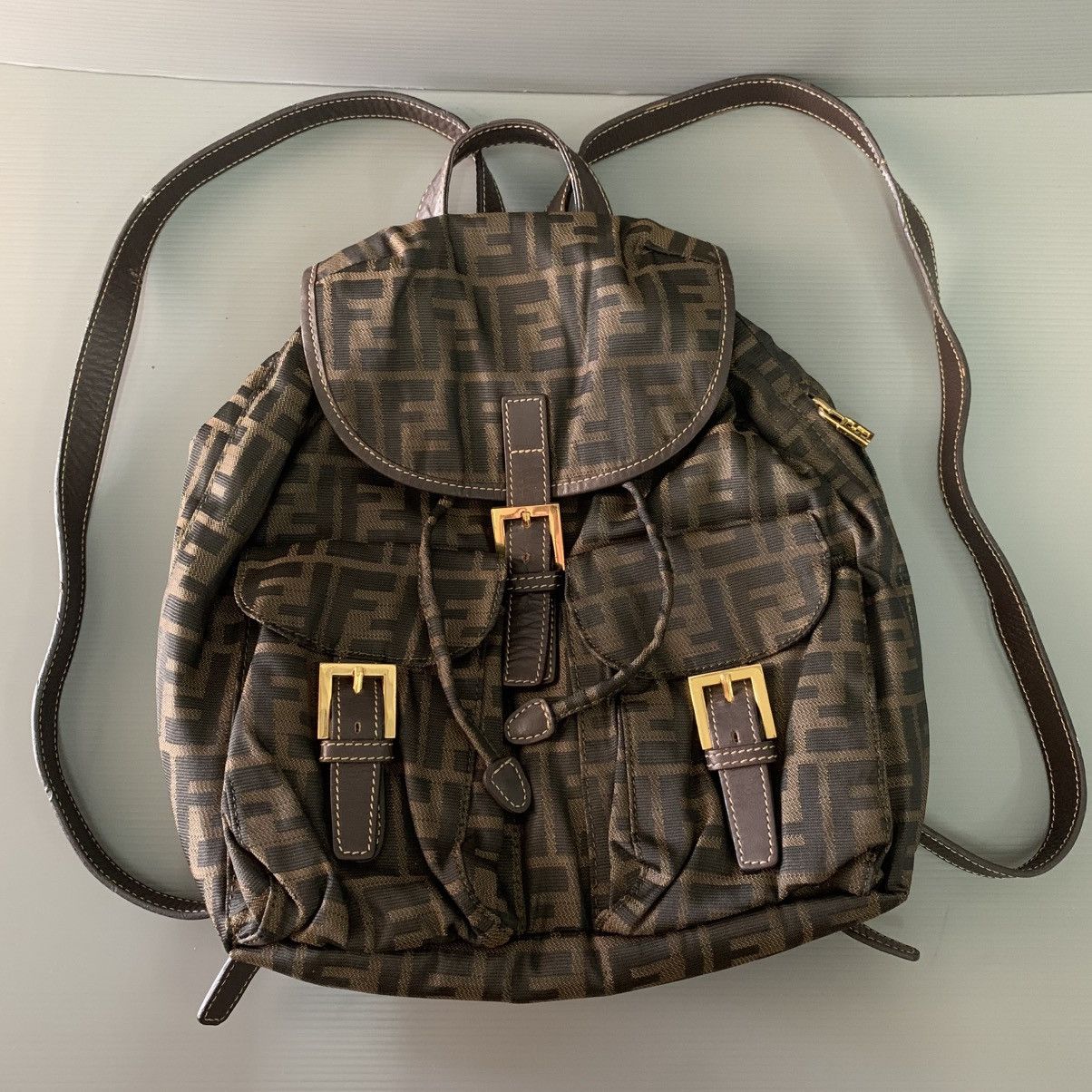 Fendi Fendi Zucca Vintage Backpack Bag Size ONE SIZE - 2 Thumbnail