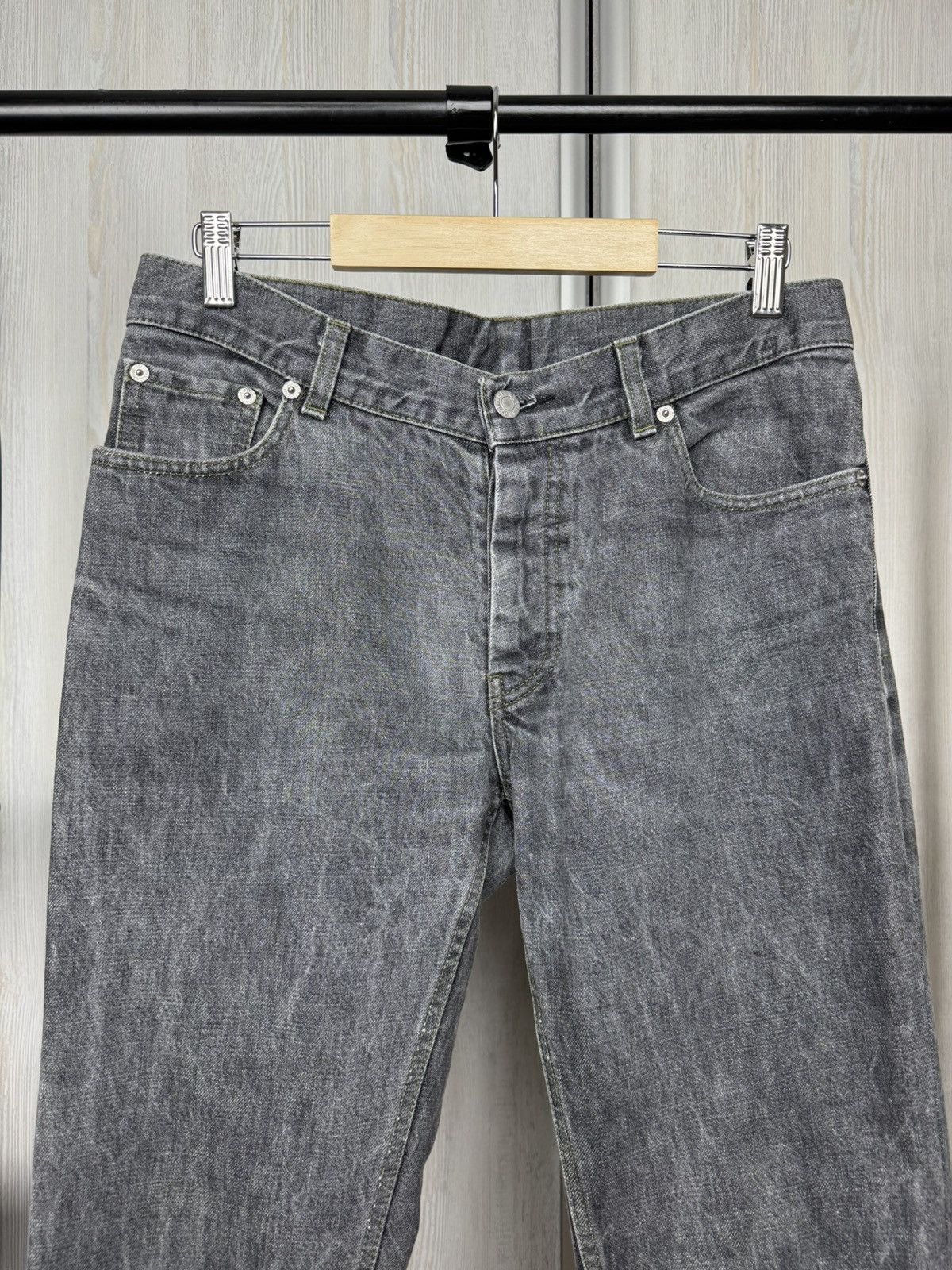 Helmut Lang Helmut Lang vintage produced in 1999 grey denim jeans pants Size US 32 / EU 48 - 3 Thumbnail