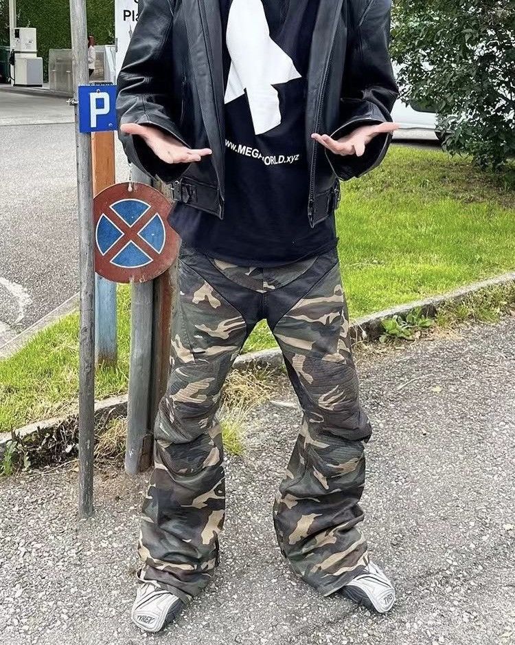 パンツ PROJECT G/R COATED BIKER ARMOURED FLARE PROJECT G/R