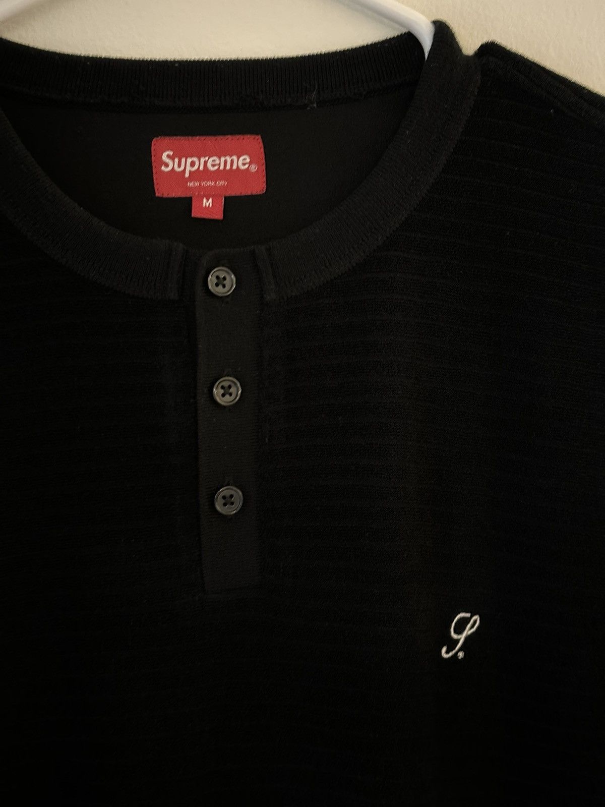 Supreme Supreme Terry S/S Henley Tee Size US M / EU 48-50 / 2 - 2 Thumbnail