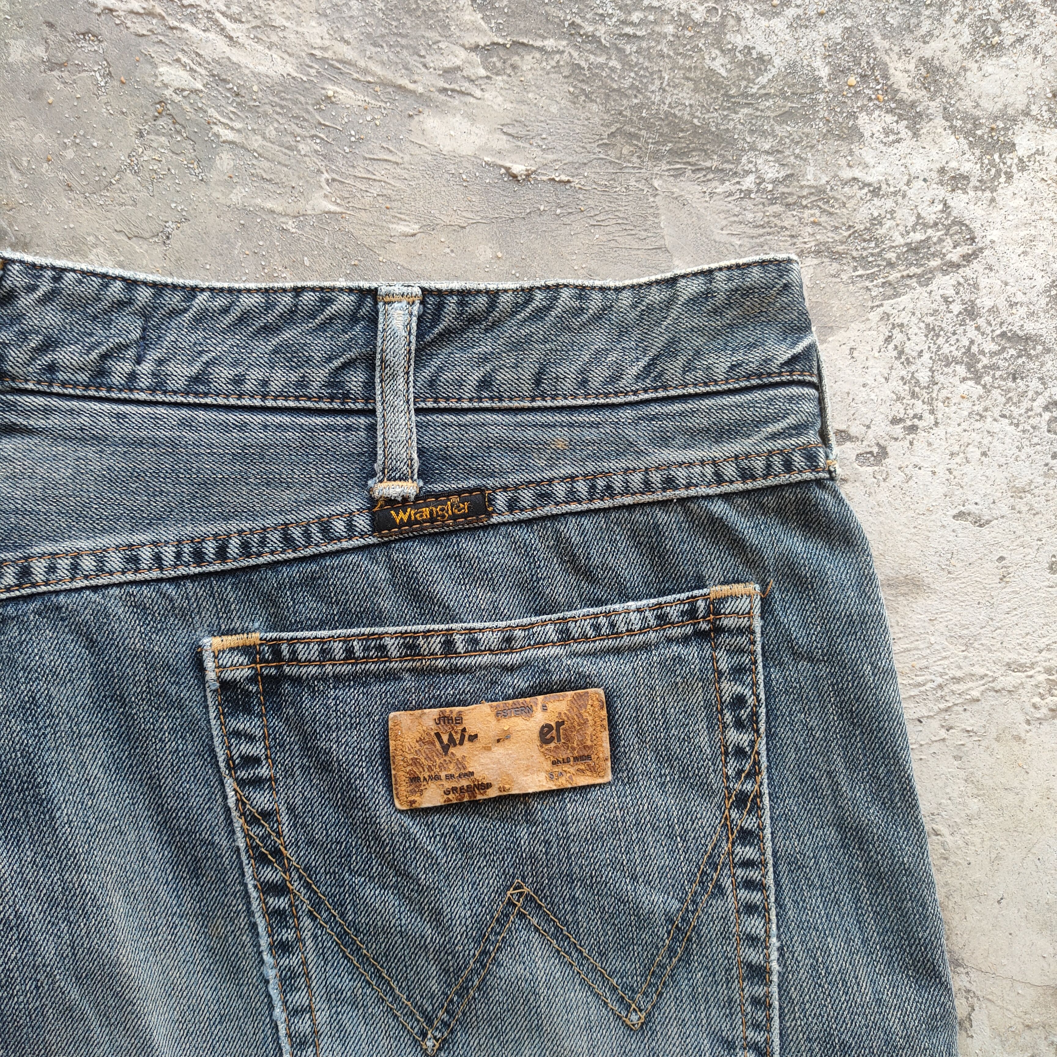 Jean × Vintage × Wrangler W38 VINTAGE WRANGLER FADED DISTRESSED JEANS PANTS Size US 38 / EU 54 - 11 Thumbnail