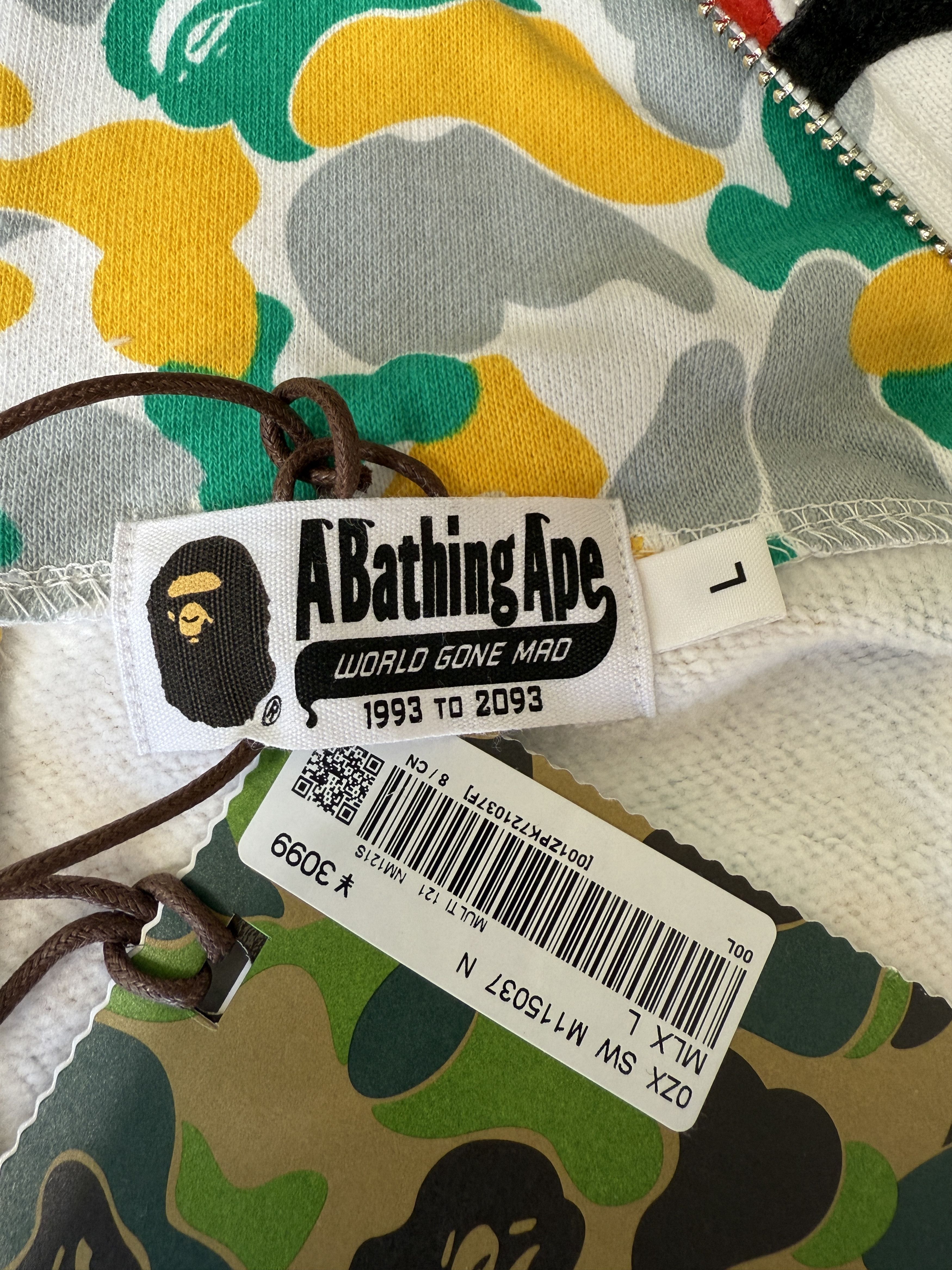 Bape BAPE WUXI SEPARATE SHARK FULL ZIP HOODIE Size US L / EU 52-54 / 3 - 13 Thumbnail