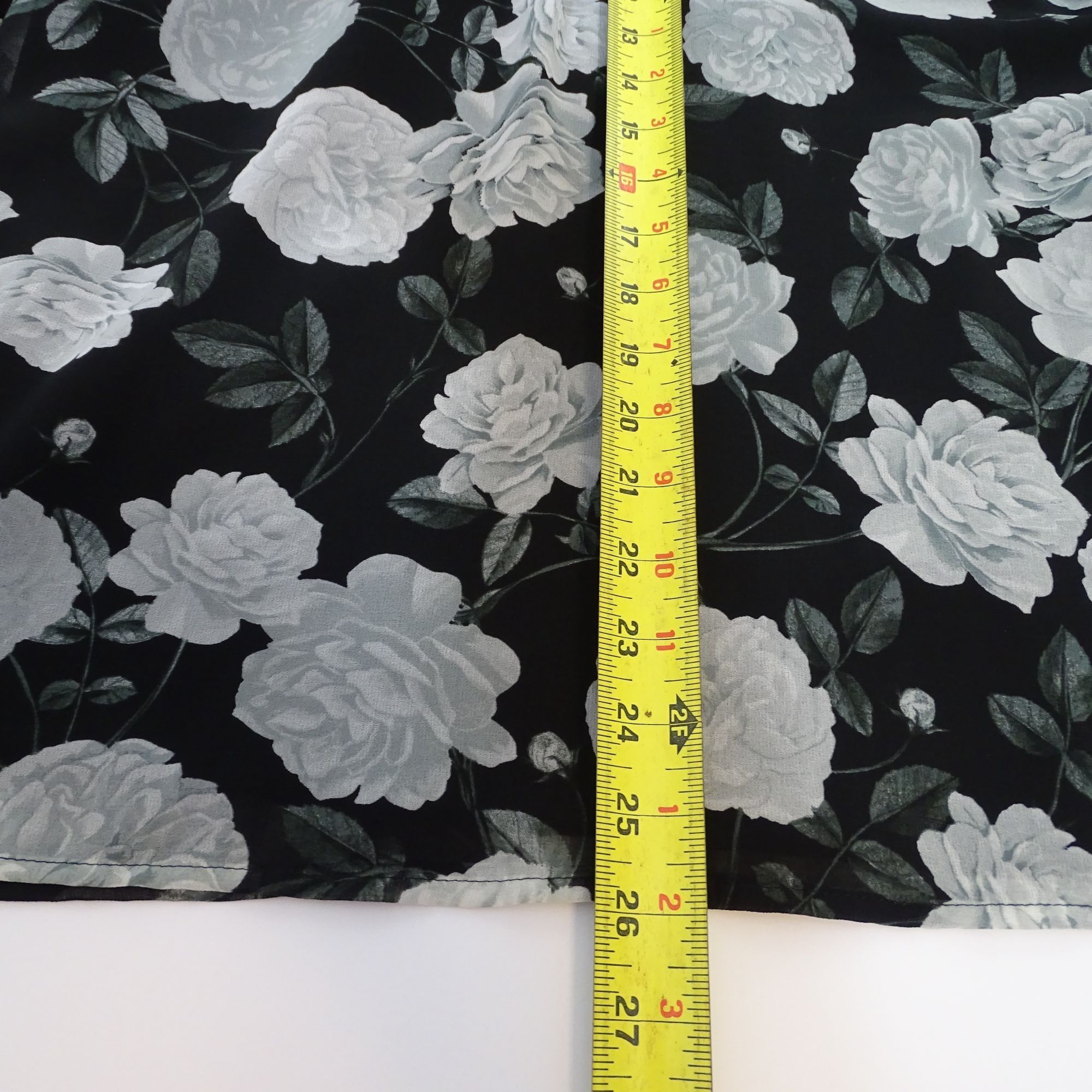 Karl Lagerfeld Karl Lagerfeld Women Black Floral Long Sleeve Blouse Size M Size M / US 6-8 / IT 42-44 - 14 Thumbnail
