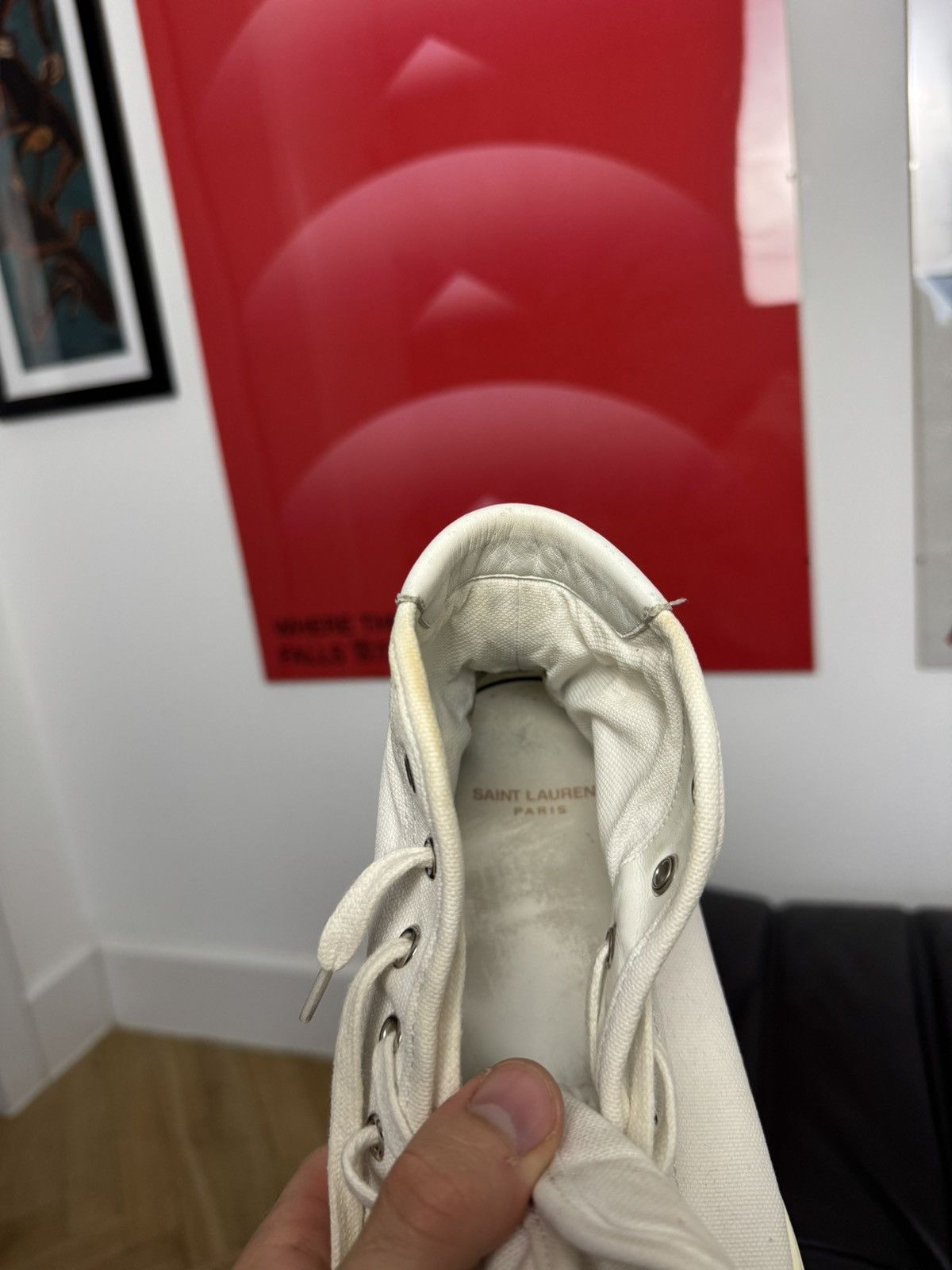 Saint Laurent Paris Saint Laurent Malibu High Tops Designer Luxury Shoes Rare Size US 7.5 / EU 40-41 - 11 Thumbnail