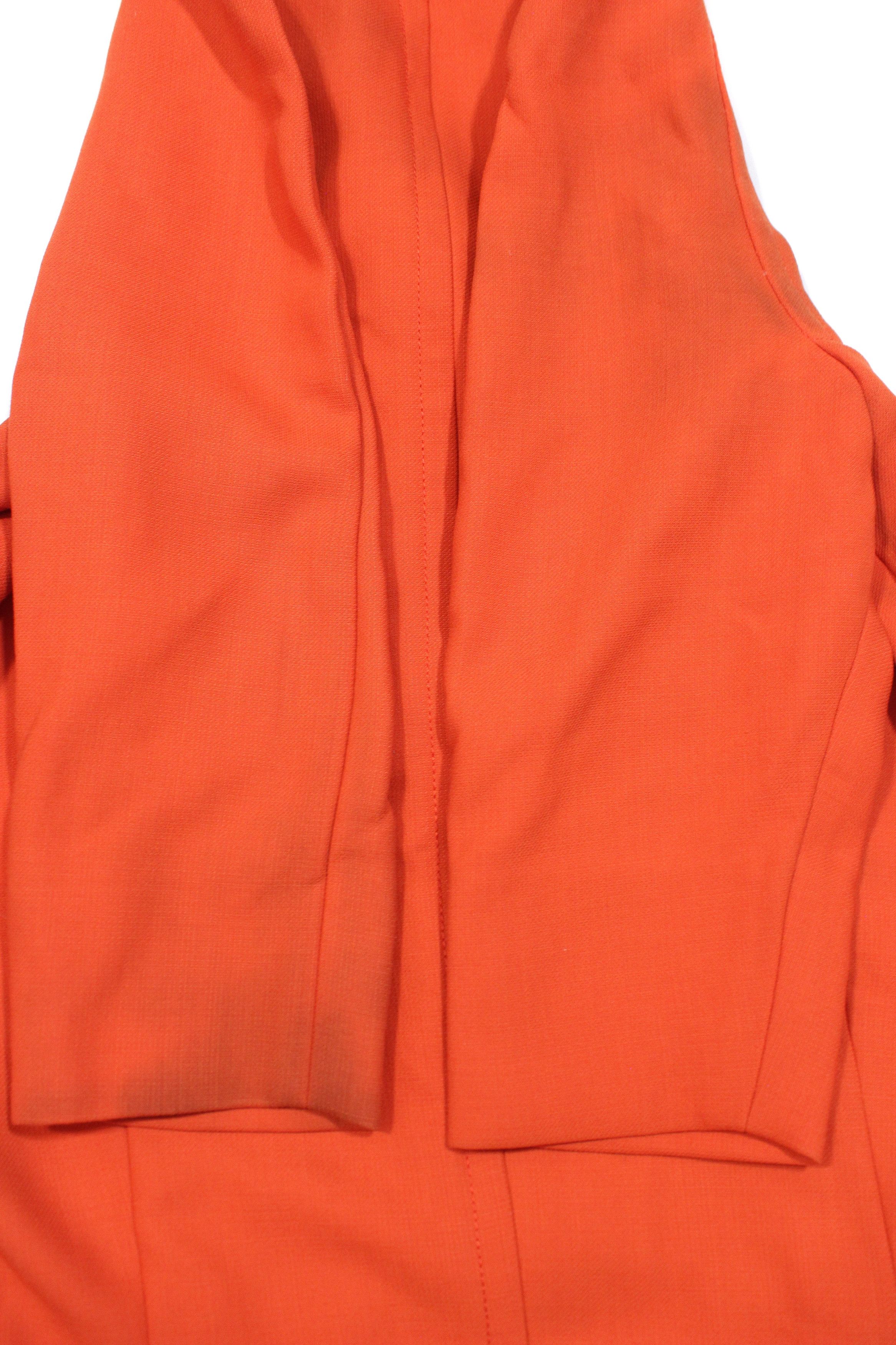 Chloe Tomato Red Wool Light Overcoat Size XS / US 0-2 / IT 36-38 - 7 Thumbnail