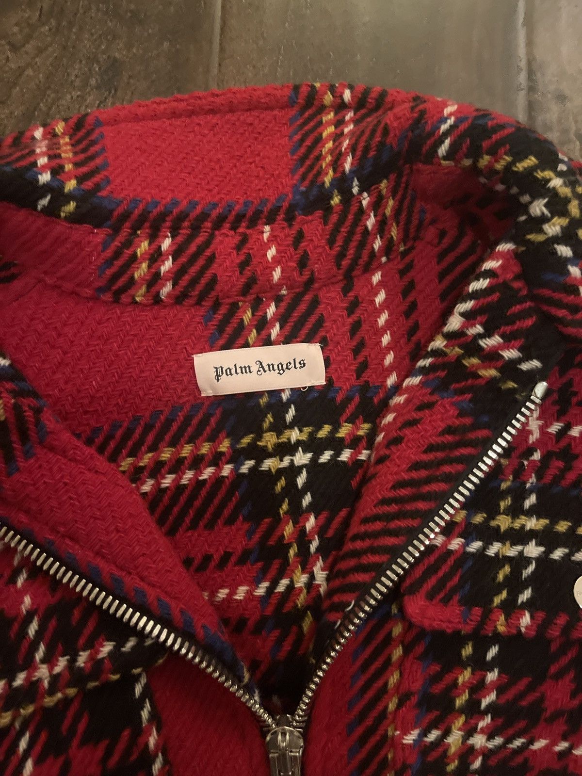 Palm Angels Palm Angel Check Wool Jacket Size US XXS / EU 40 - 2 Thumbnail
