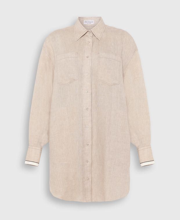 Brunello Cucinelli Linen Blouse, Women's (Size Large)