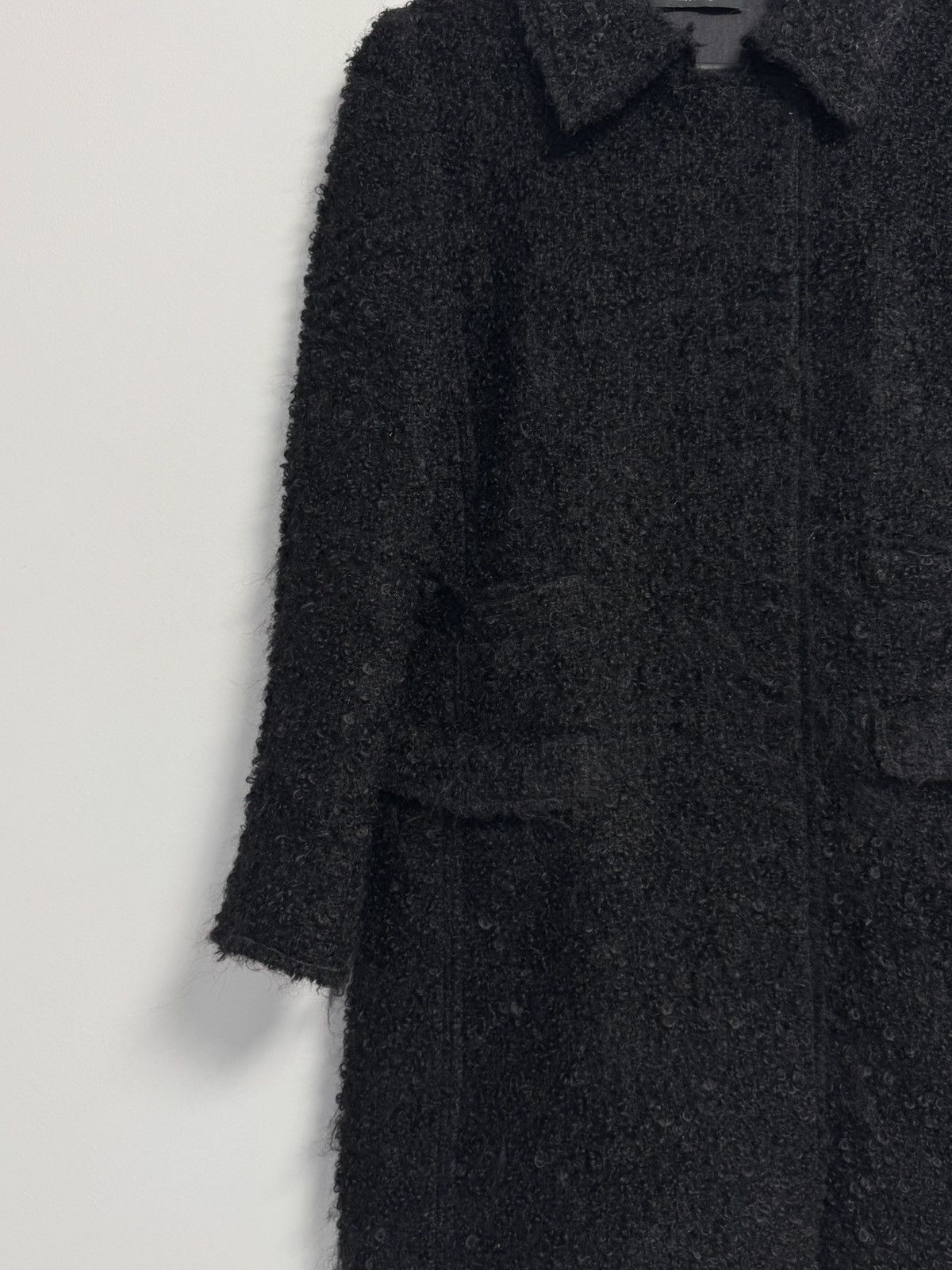 Dolce & Gabbana Dolce & Gabbana Black Boucle Wool Mohair Coat Jacket IT42 Size M / US 6-8 / IT 42-44 - 5 Thumbnail