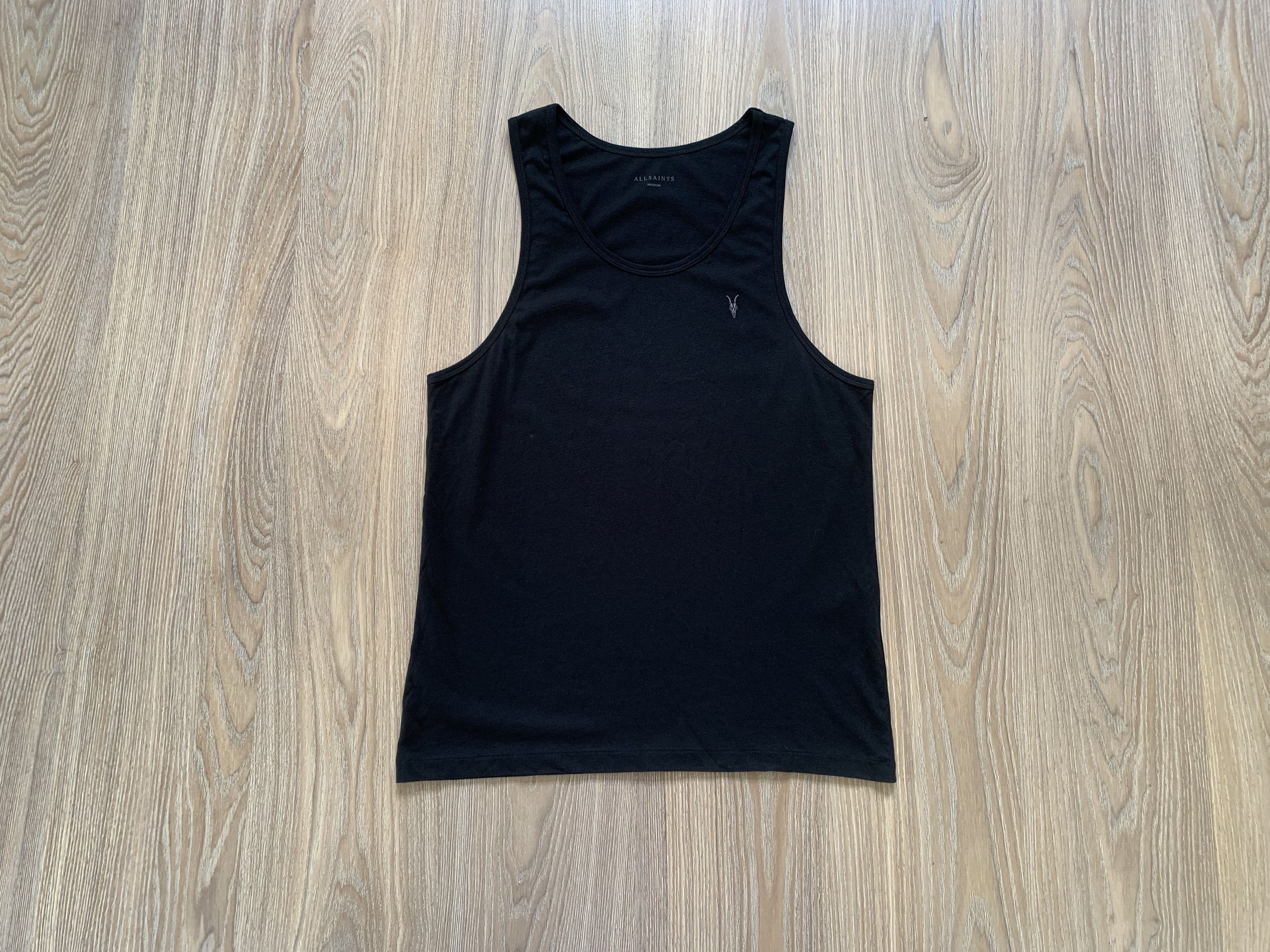 Allsaints Allsaints Tonic Vest Mens Black Cotton Tank Top Size US M / EU 48-50 / 2 - 10 Thumbnail