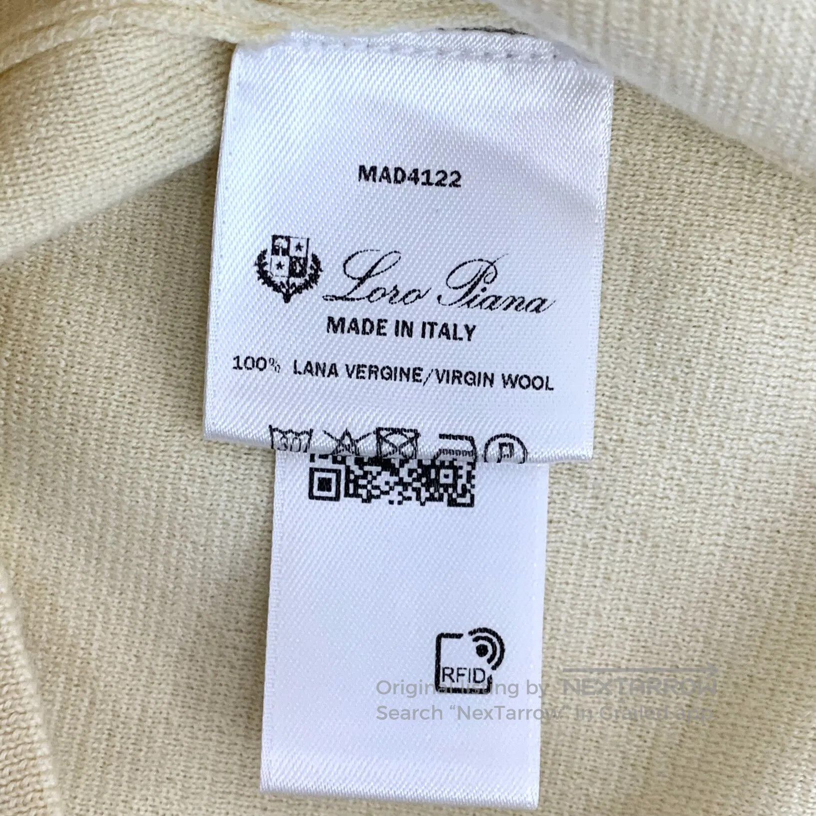 Loro Piana Loro Piana Beige Wool Turn-down Collar Long Sleeve Knit Sw Size US XL / EU 56 / 4 - 6 Thumbnail