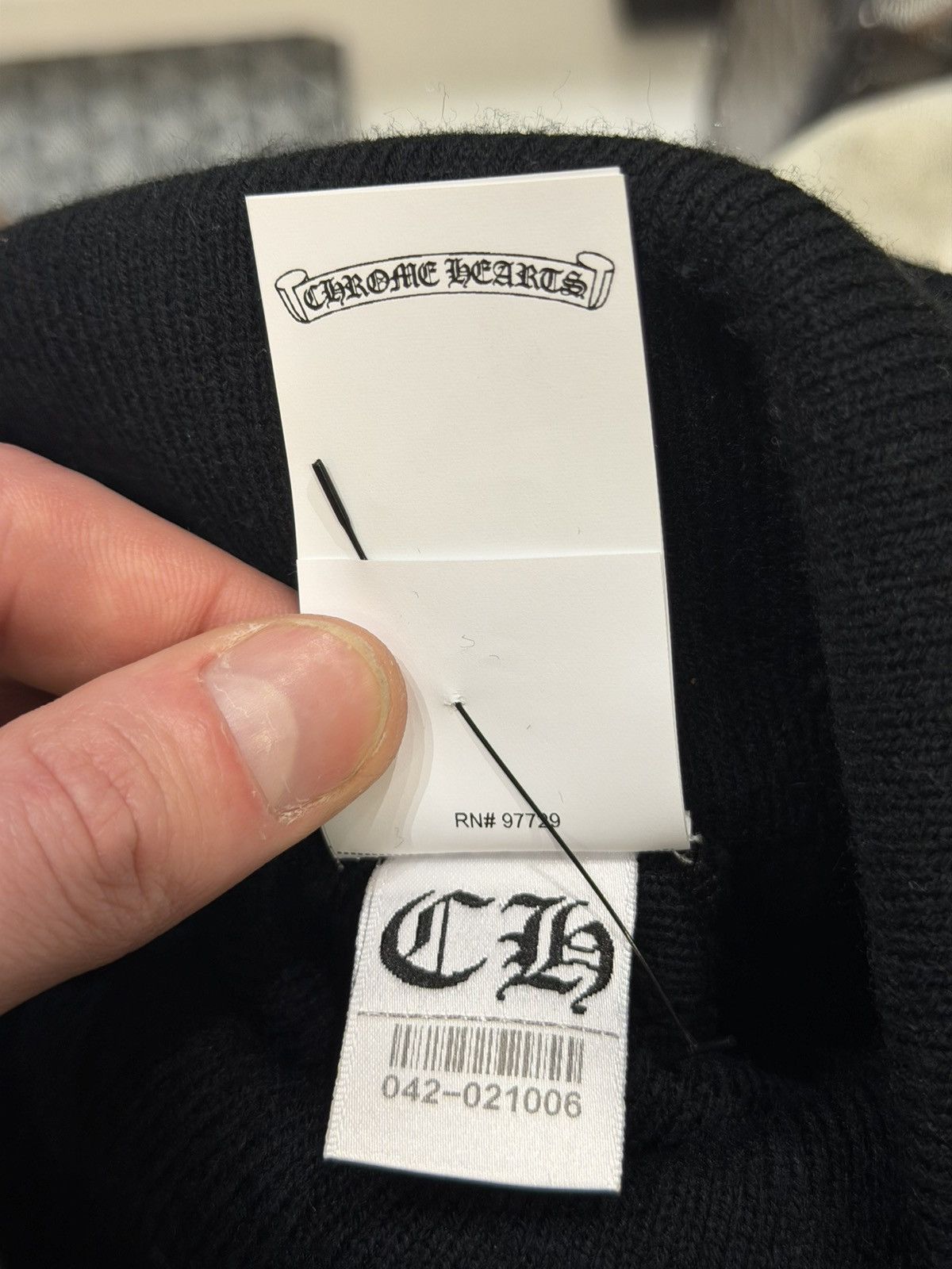 Chrome Hearts Chrome Hearts Black Beanie Size ONE SIZE - 9 Thumbnail