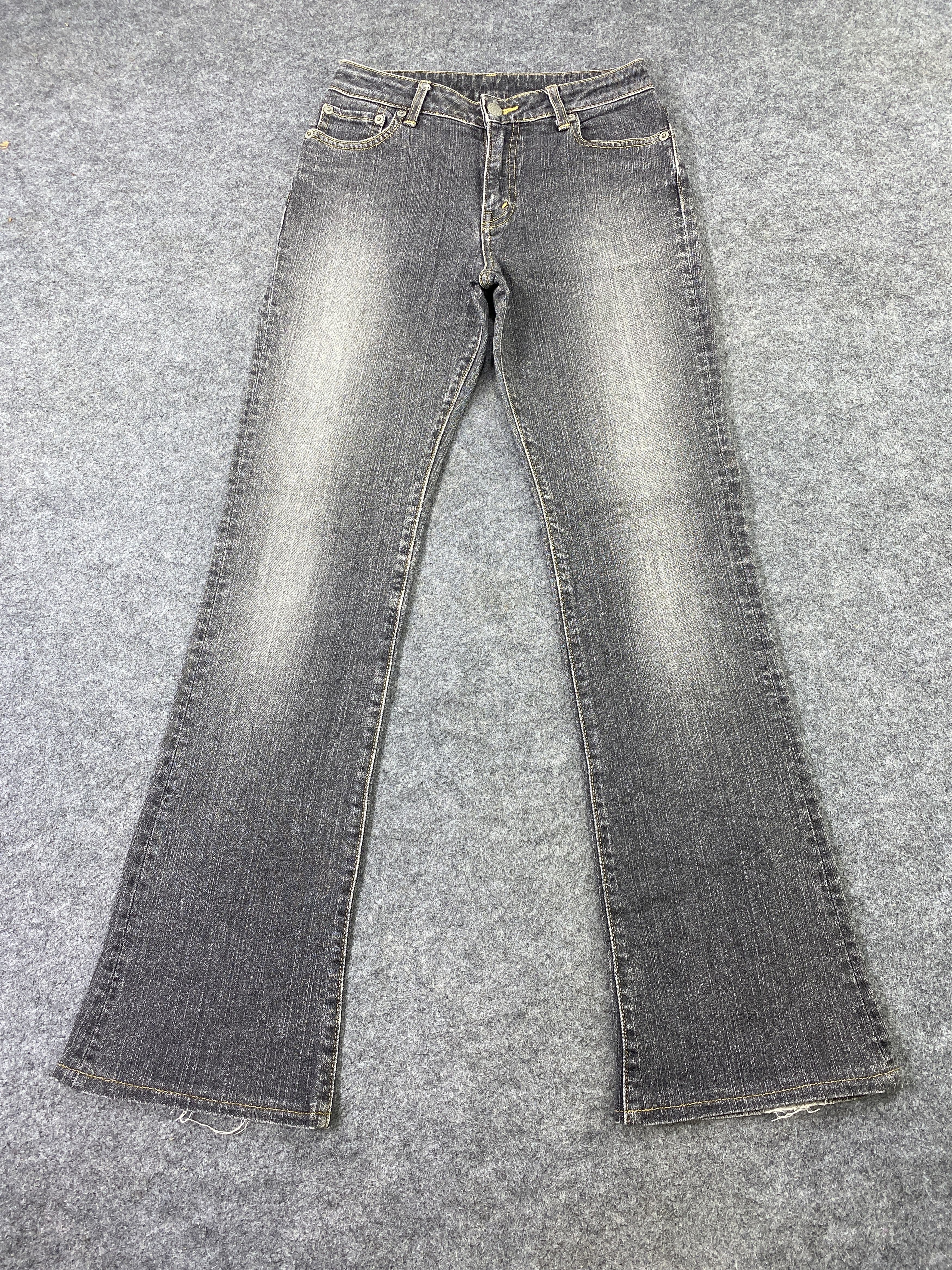 Japanese Brand Georgia Love Grey Wash Flare Jeans - J1003 Size 26" / US 2 / IT 38 - 2 Thumbnail