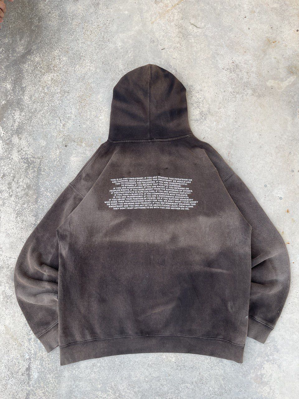 Obey Distressed Sun Faded Obey Wild Poems Gothic Punk Hoodie Size US XL / EU 56 / 4 - 4 Thumbnail