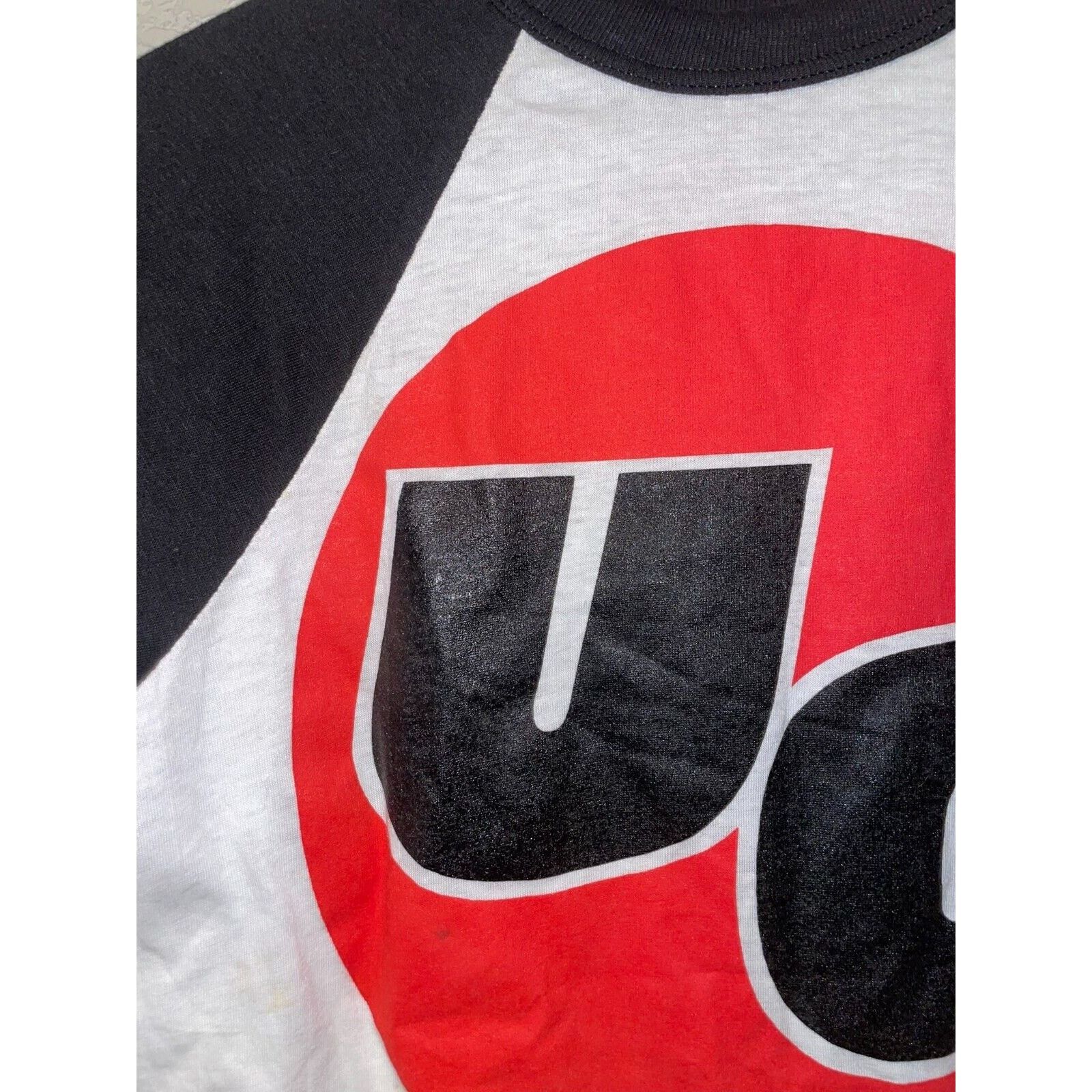 Brockum 1994 Urge Overkill Brockum Rock Band Music Raglan White Tee Size US M / EU 48-50 / 2 - 2 Thumbnail