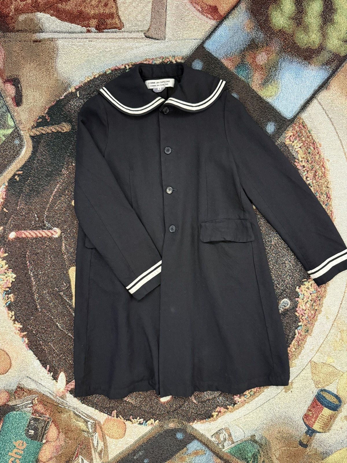 Comme des Garcons 2015 Comme des Cargons Sailor Coat Size S / US 4 / IT 40 - 2 Thumbnail