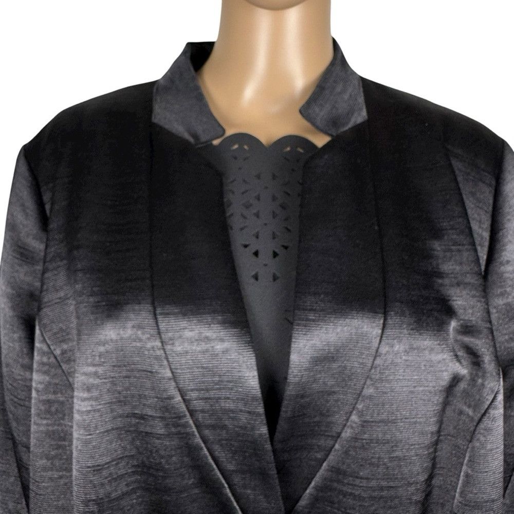 Chicos Black Label Chico's Textured Shine Single Button Blazer Siz Size XL / US 12-14 / IT 48-50 - 3 Thumbnail