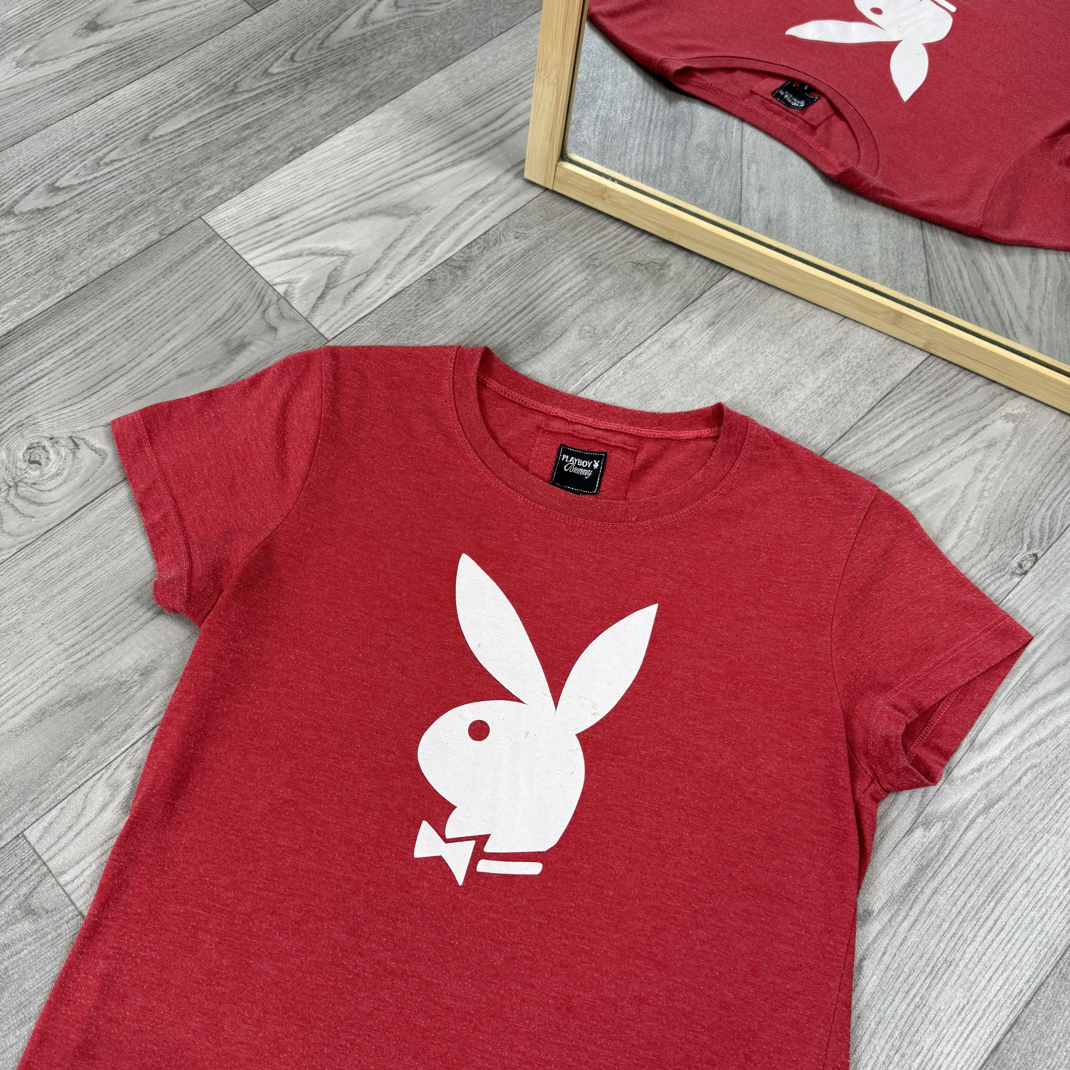 Playboy Vintage Playboy 00s Bunny Graphic Red Tee Shirt Size S / US 4 / IT 40 - 6 Thumbnail