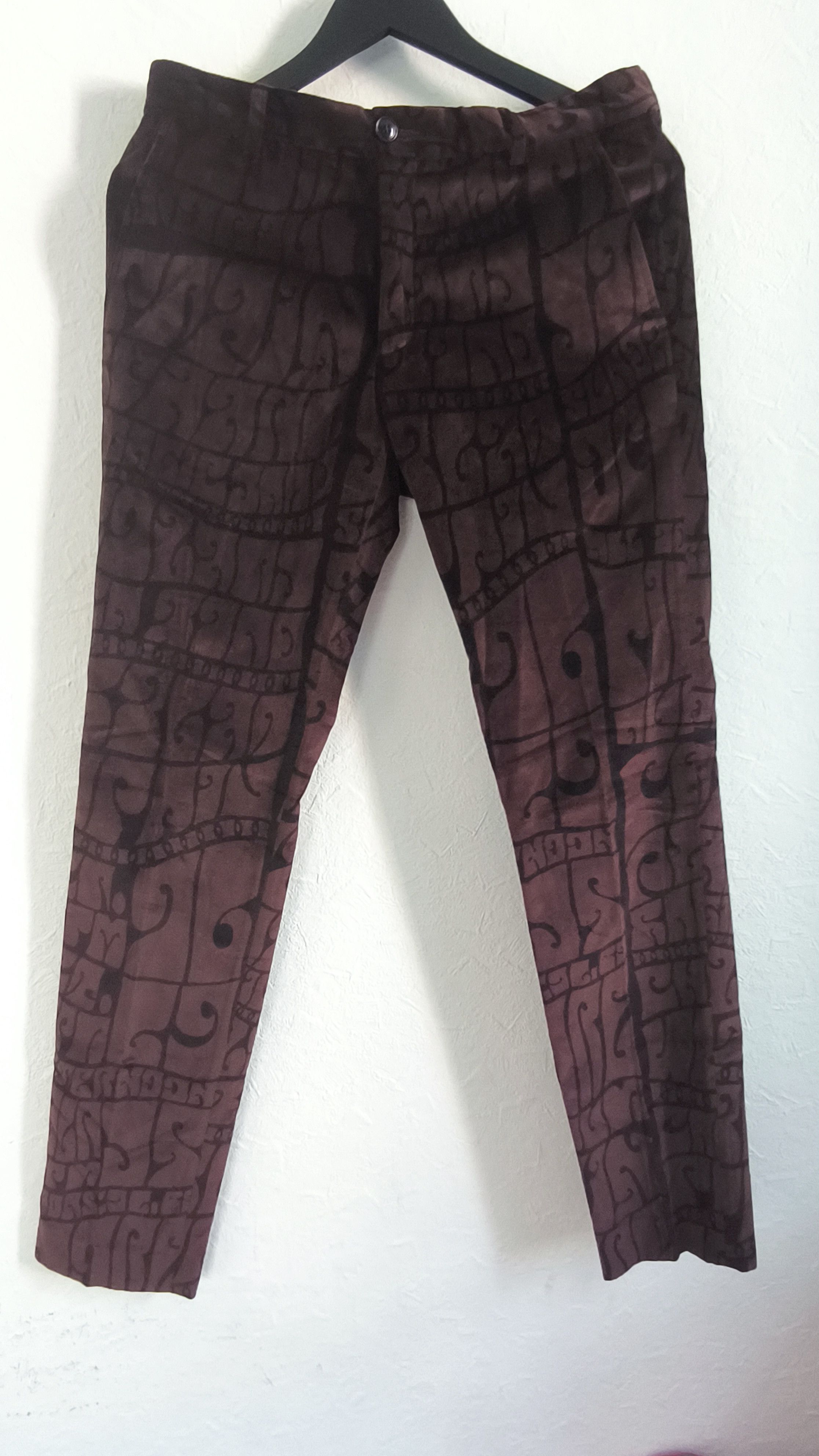 Dries Van Noten Dries Van Noten Abstract swirls pattern velvet complet suit Size 48R - 6 Thumbnail
