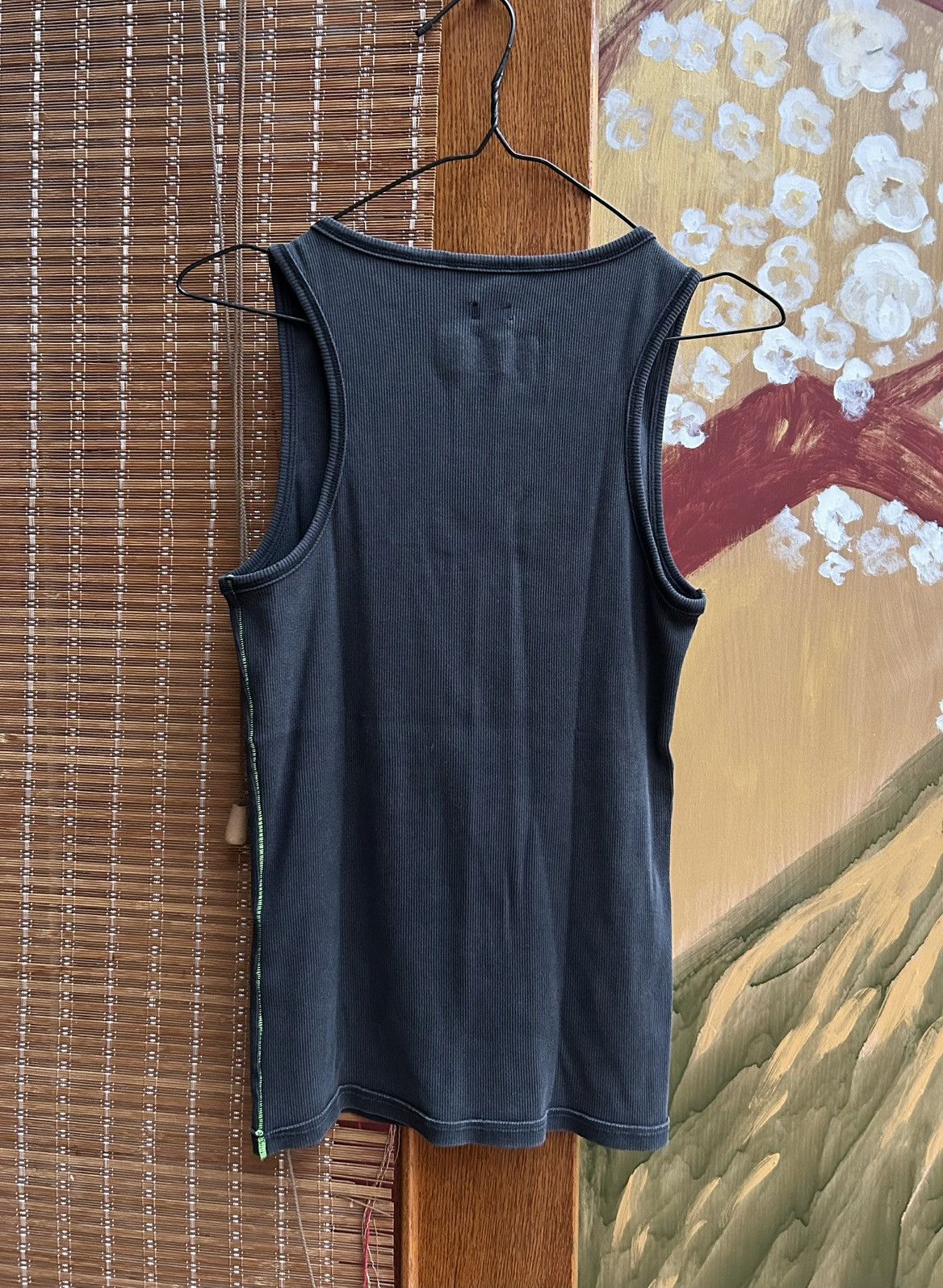 H&M × Heron Preston H2 by Heron Preston X H&M Cotton Rib Tank Top Washed Black Size US S / EU 44-46 / 1 - 2 Thumbnail