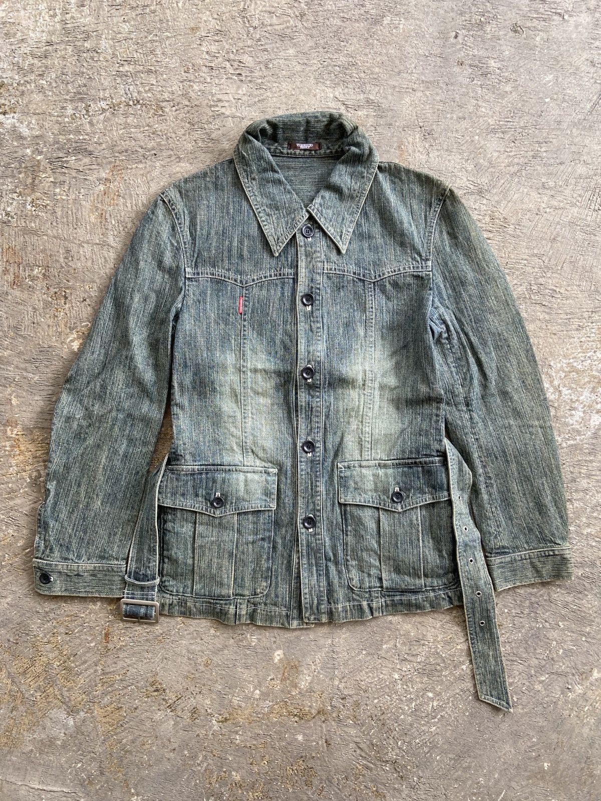 Tornado Mart 2000s Tornado Mart - Vkei Style Denim Trucker Button Jacket Size US M / EU 48-50 / 2 - 1 Thumbnail